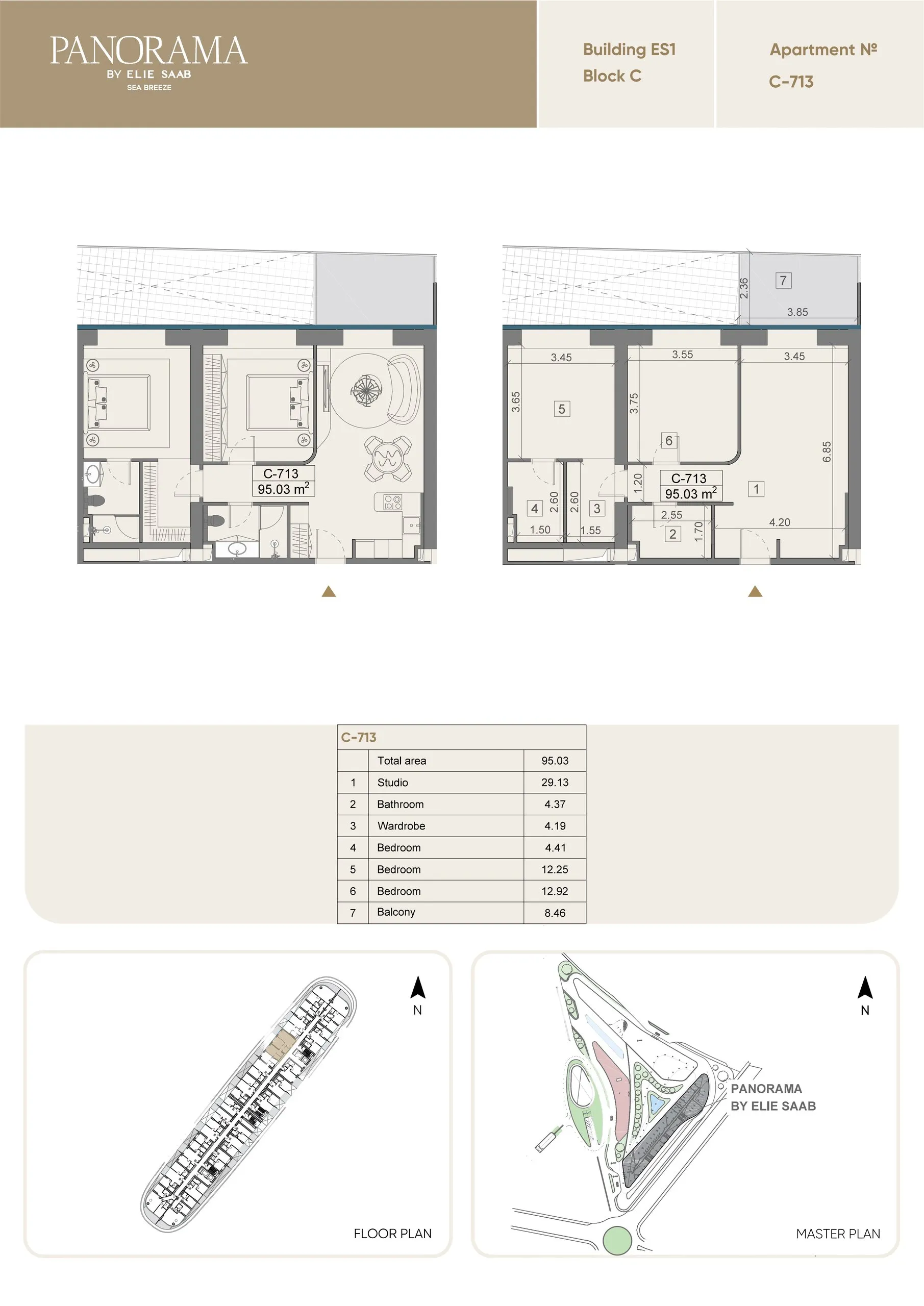 2 yatak odalı daire — Sea Breeze, Bakü, Abşeron — 2/3