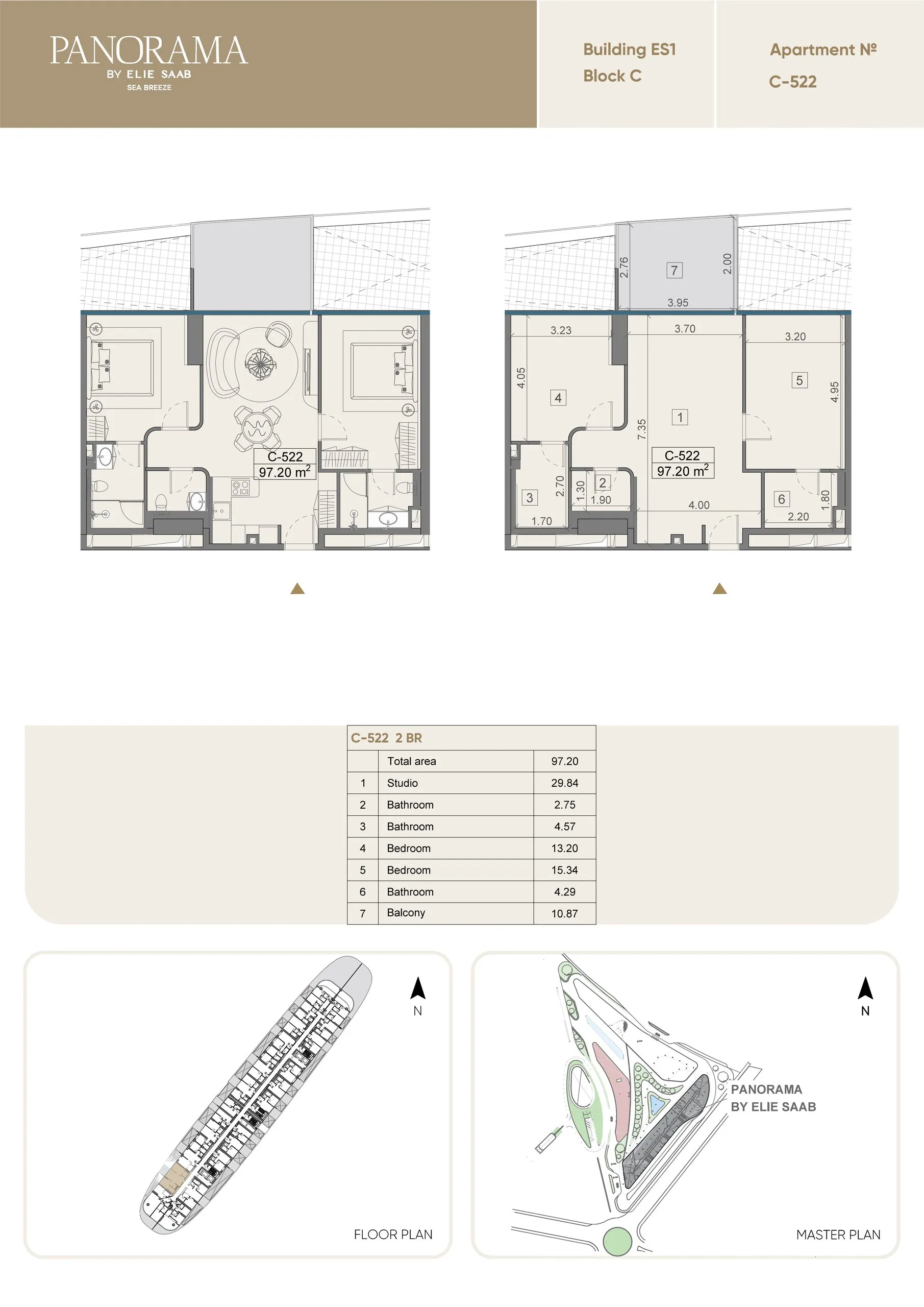 2 yatak odalı daire — Sea Breeze, Bakü, Abşeron — 2/3