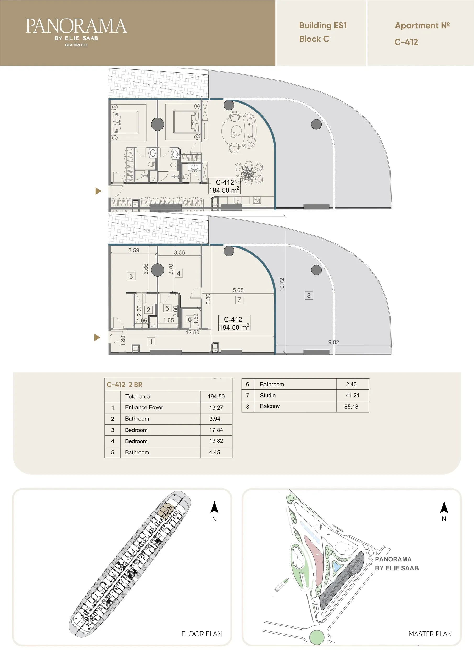 2 yatak odalı daire — Sea Breeze, Bakü, Abşeron — 2/3