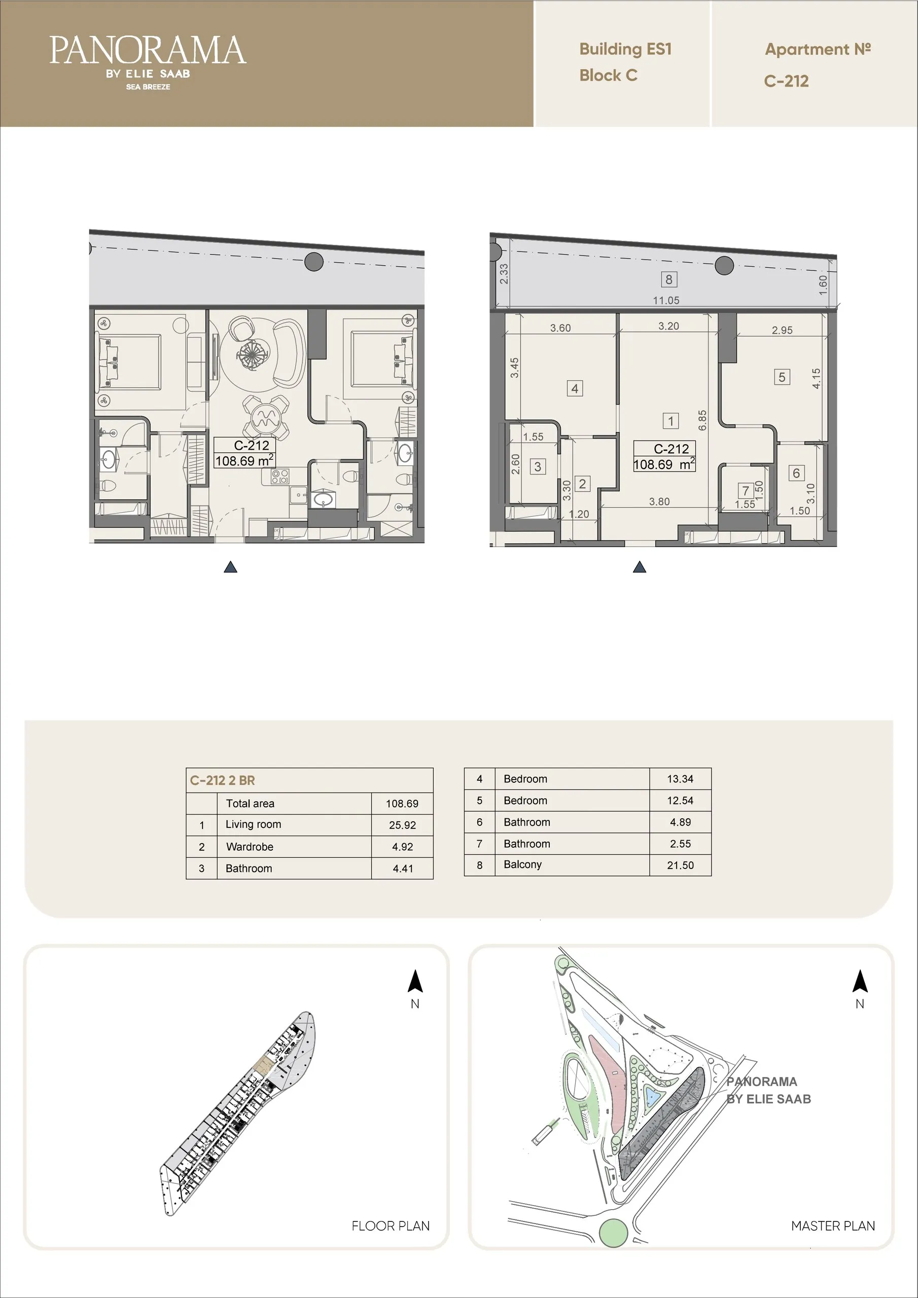 2 yatak odalı daire — Sea Breeze, Bakü, Abşeron — 2/3