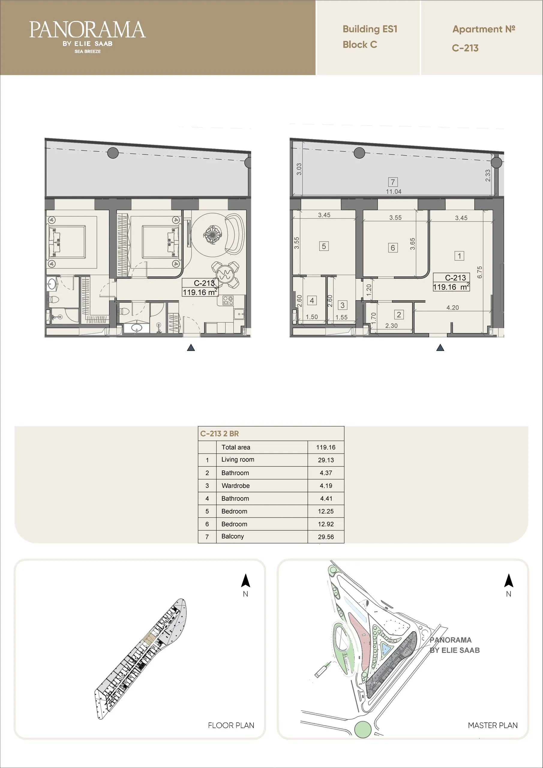 2 yatak odalı daire — Sea Breeze, Bakü, Abşeron — 2/3