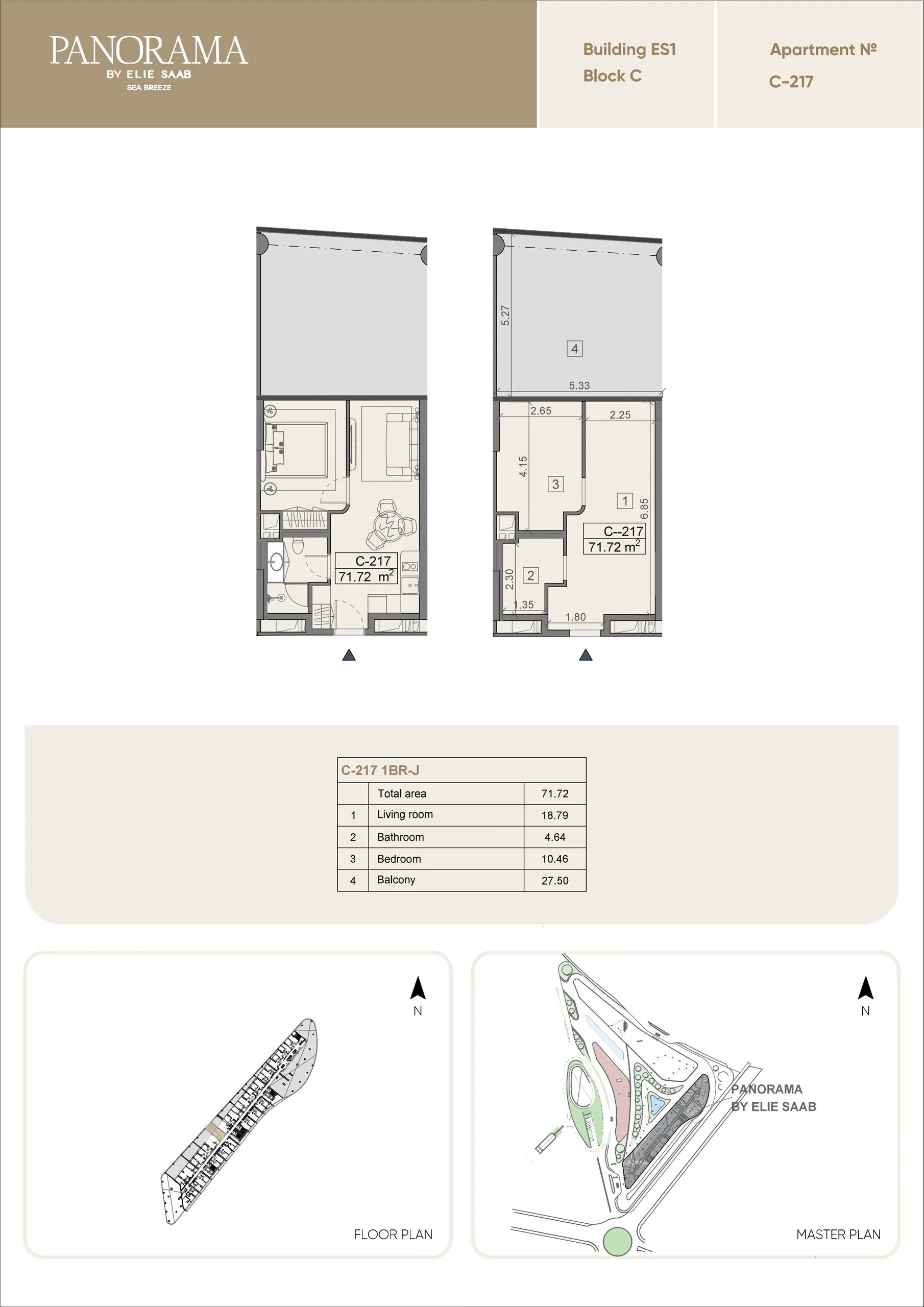 1 yatak odalı daire — Sea Breeze, Bakü, Abşeron — 2/3