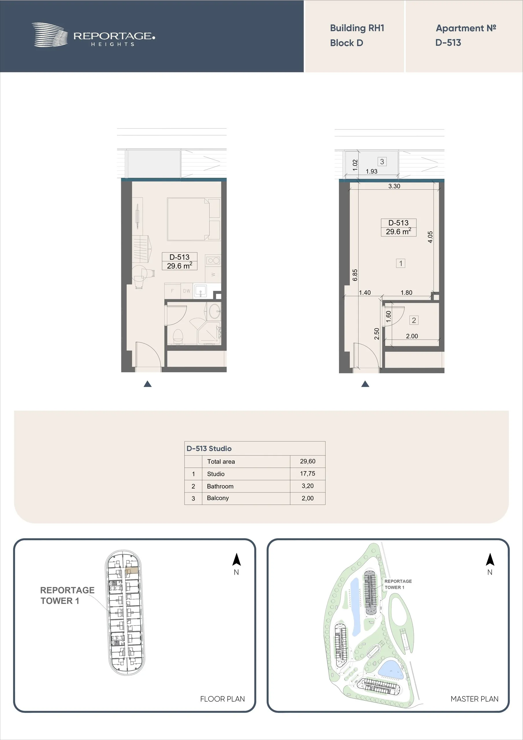 Stüdyo daire — Sea Breeze, Bakü, Abşeron — 2/3
