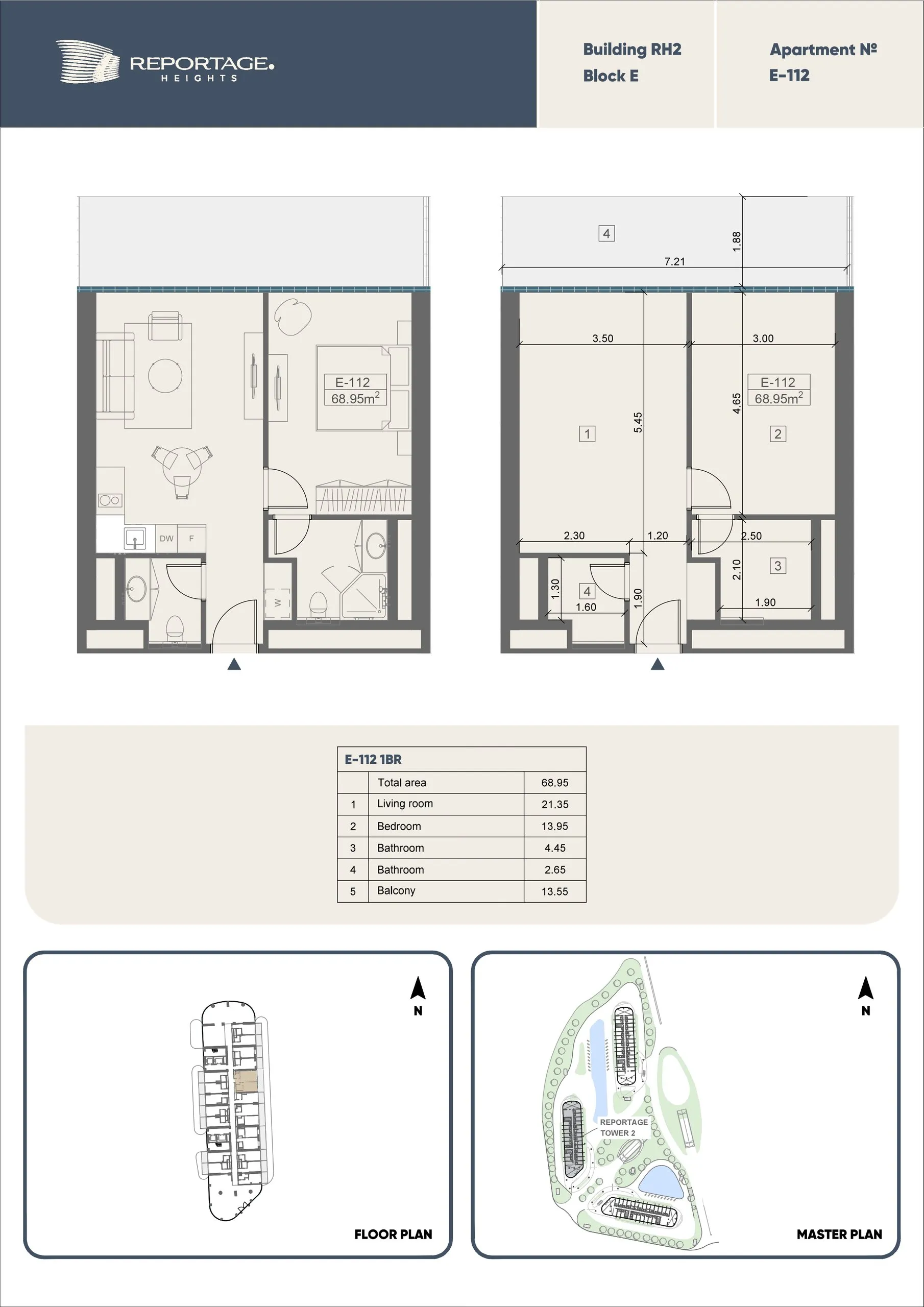 1 yatak odalı daire — Sea Breeze, Bakü, Abşeron — 2/3