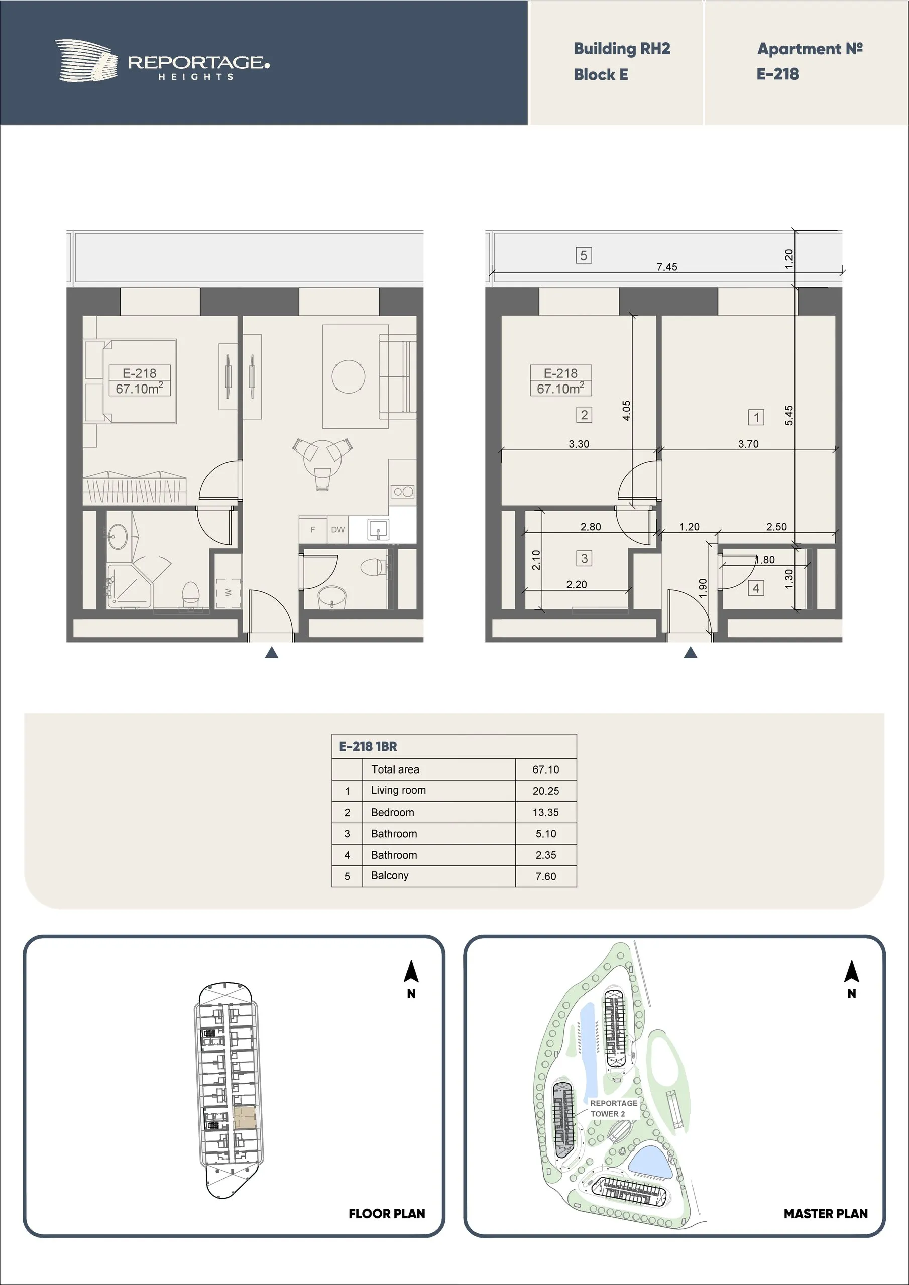 1 yatak odalı daire — Sea Breeze, Bakü, Abşeron — 2/3