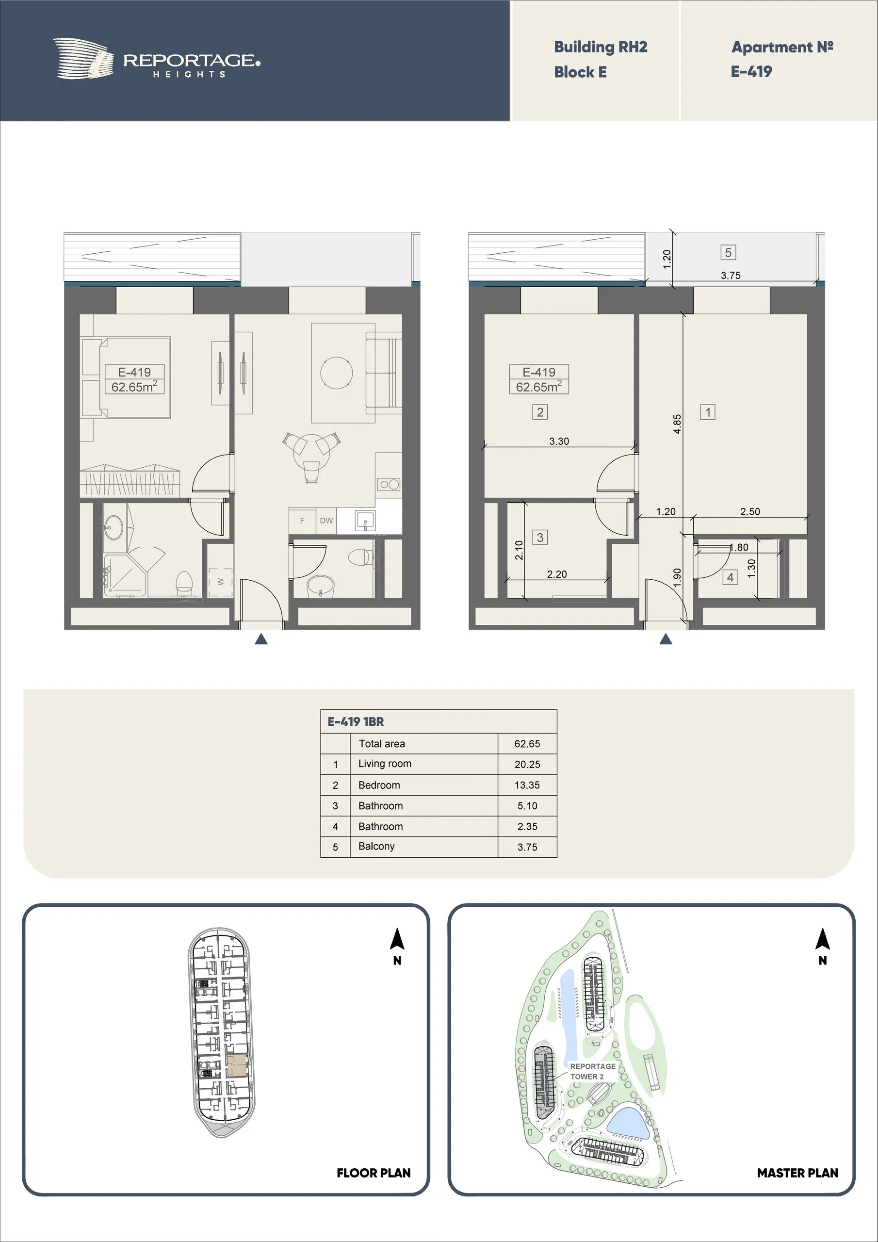 1 yatak odalı daire — Sea Breeze, Bakü, Abşeron — 2/3