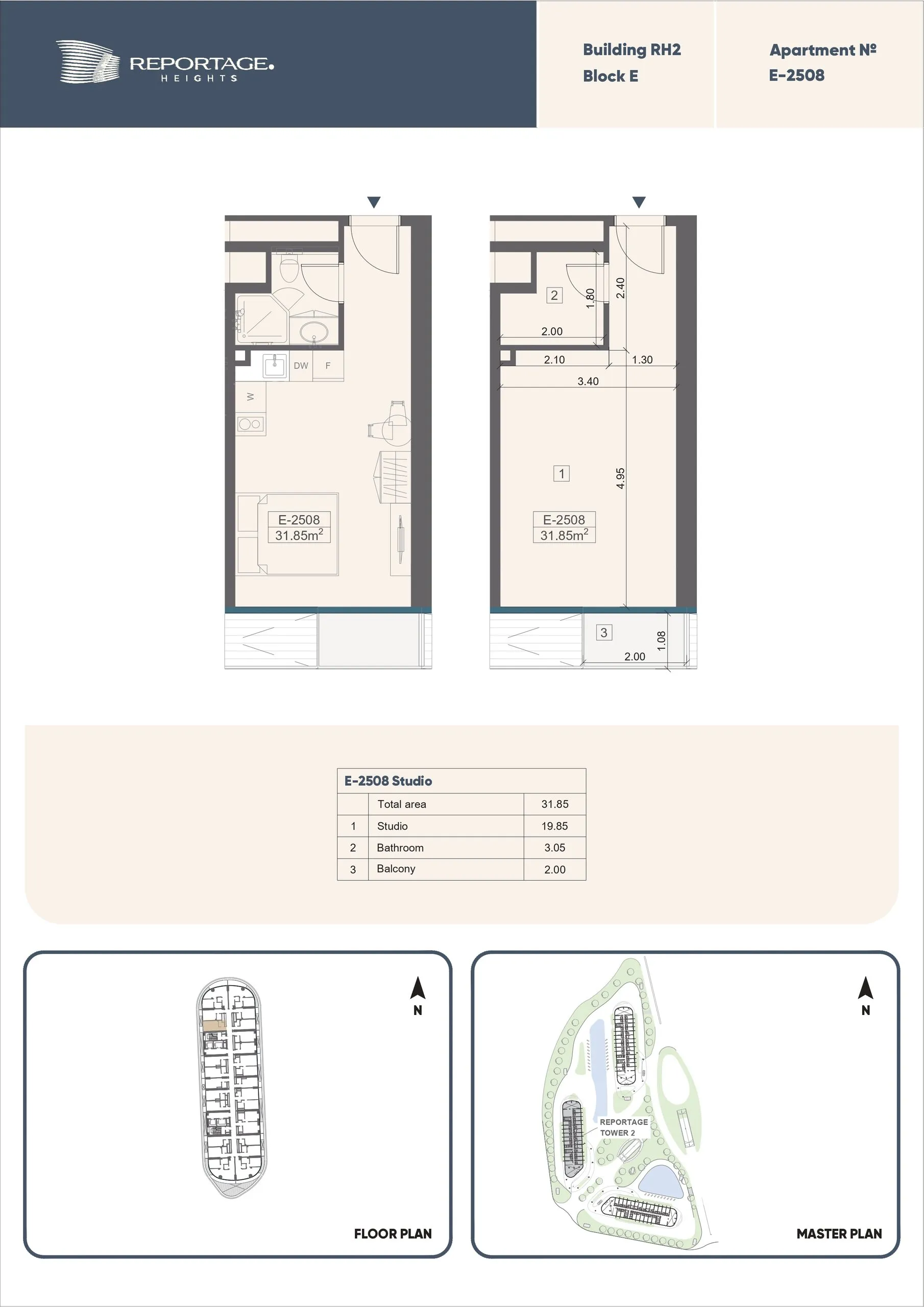 Yksiö — Sea Breeze, Baku, Absheron — 2/3