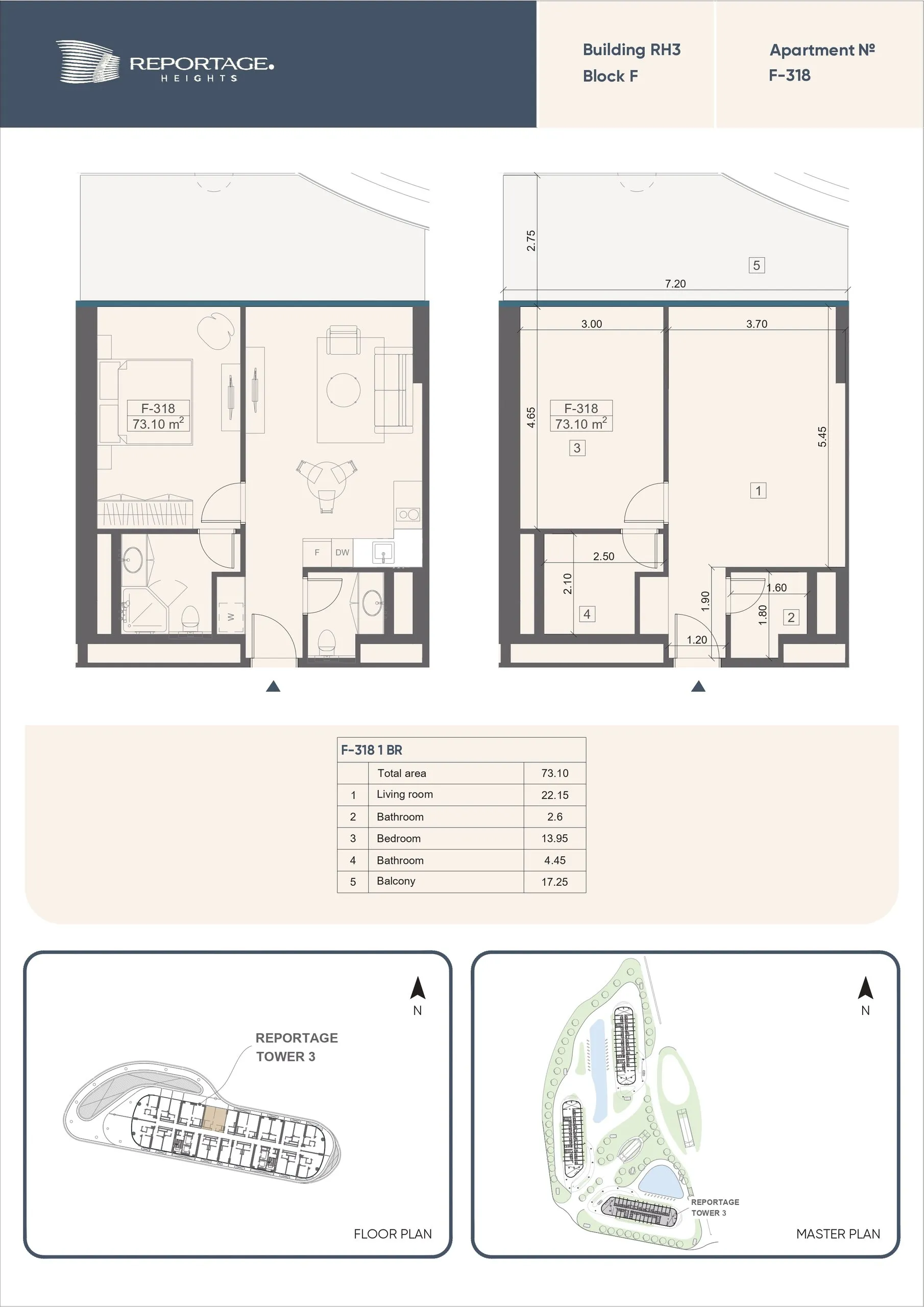 1 yatak odalı daire — Sea Breeze, Bakü, Abşeron — 2/3
