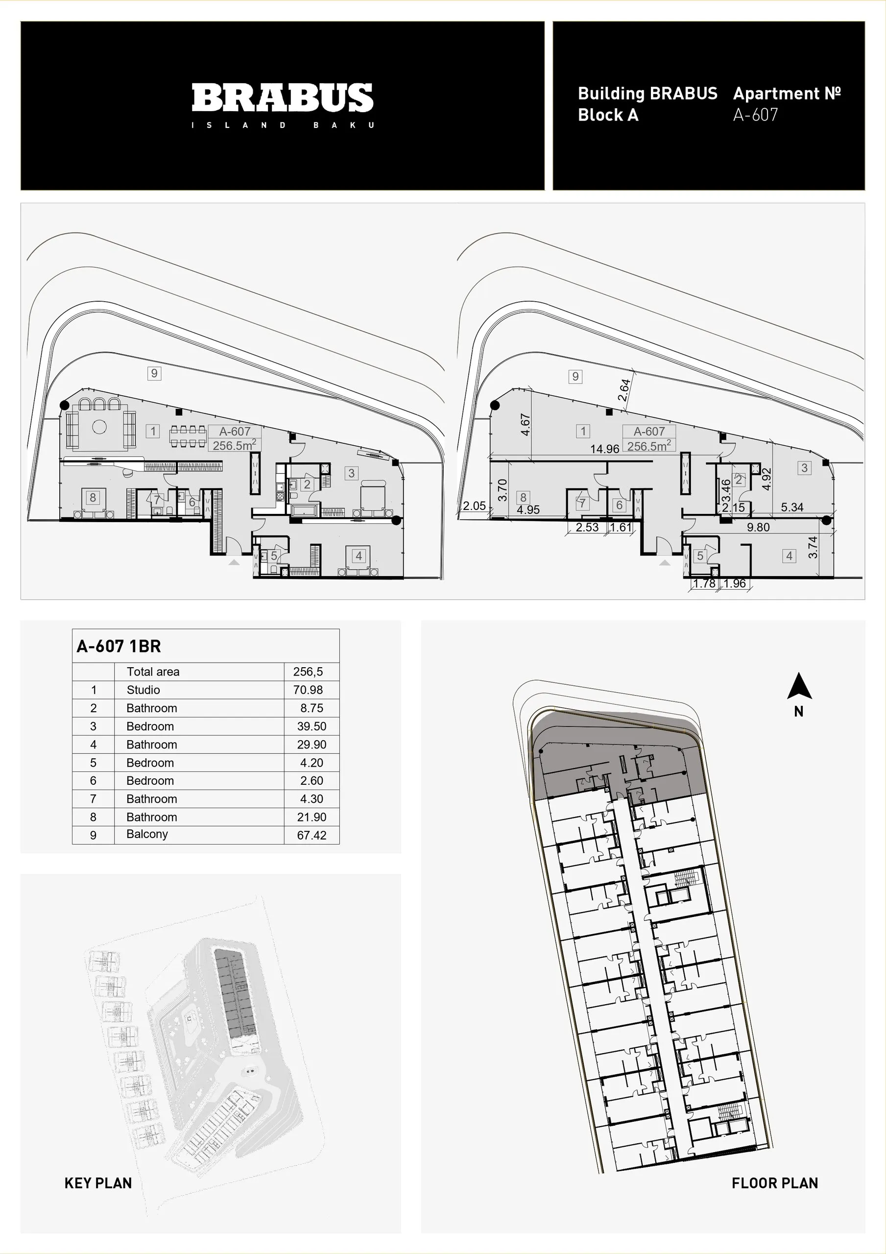 3 yatak odalı daire — Sea Breeze, Bakü, Abşeron — 3/4