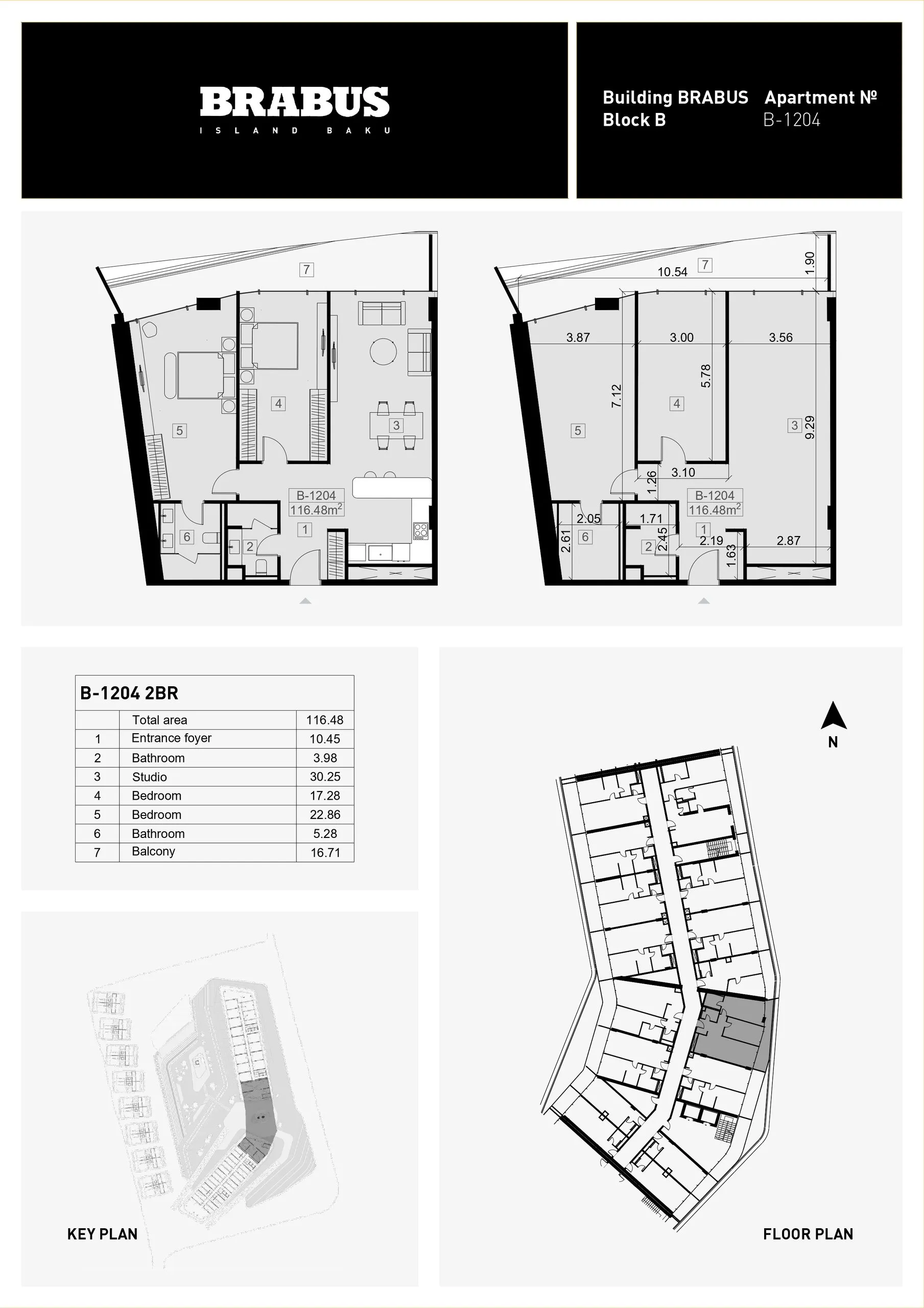 2 yatak odalı daire — Sea Breeze, Bakü, Abşeron — 3/4