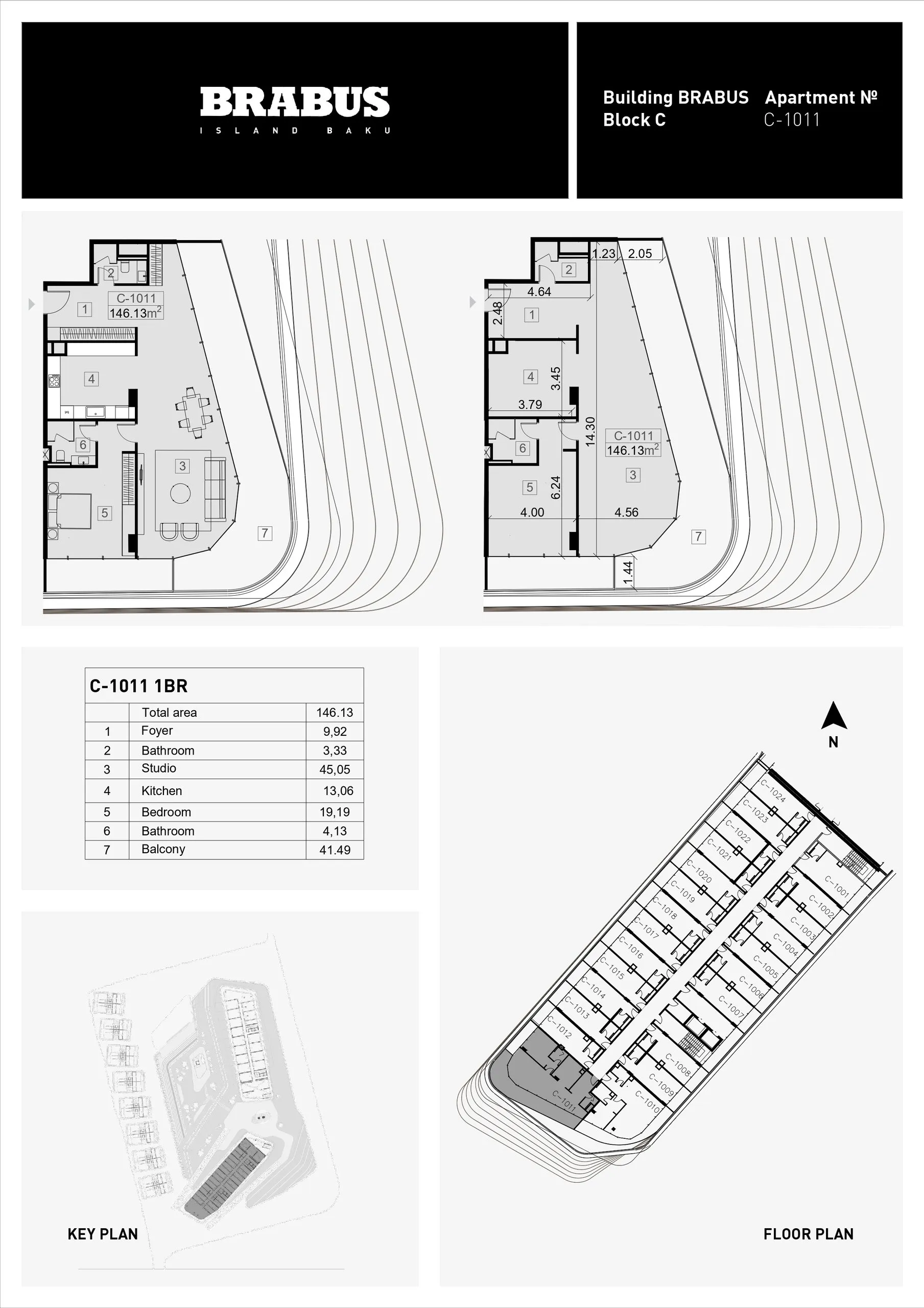 1 yatak odalı daire — Sea Breeze, Bakü, Abşeron — 3/4