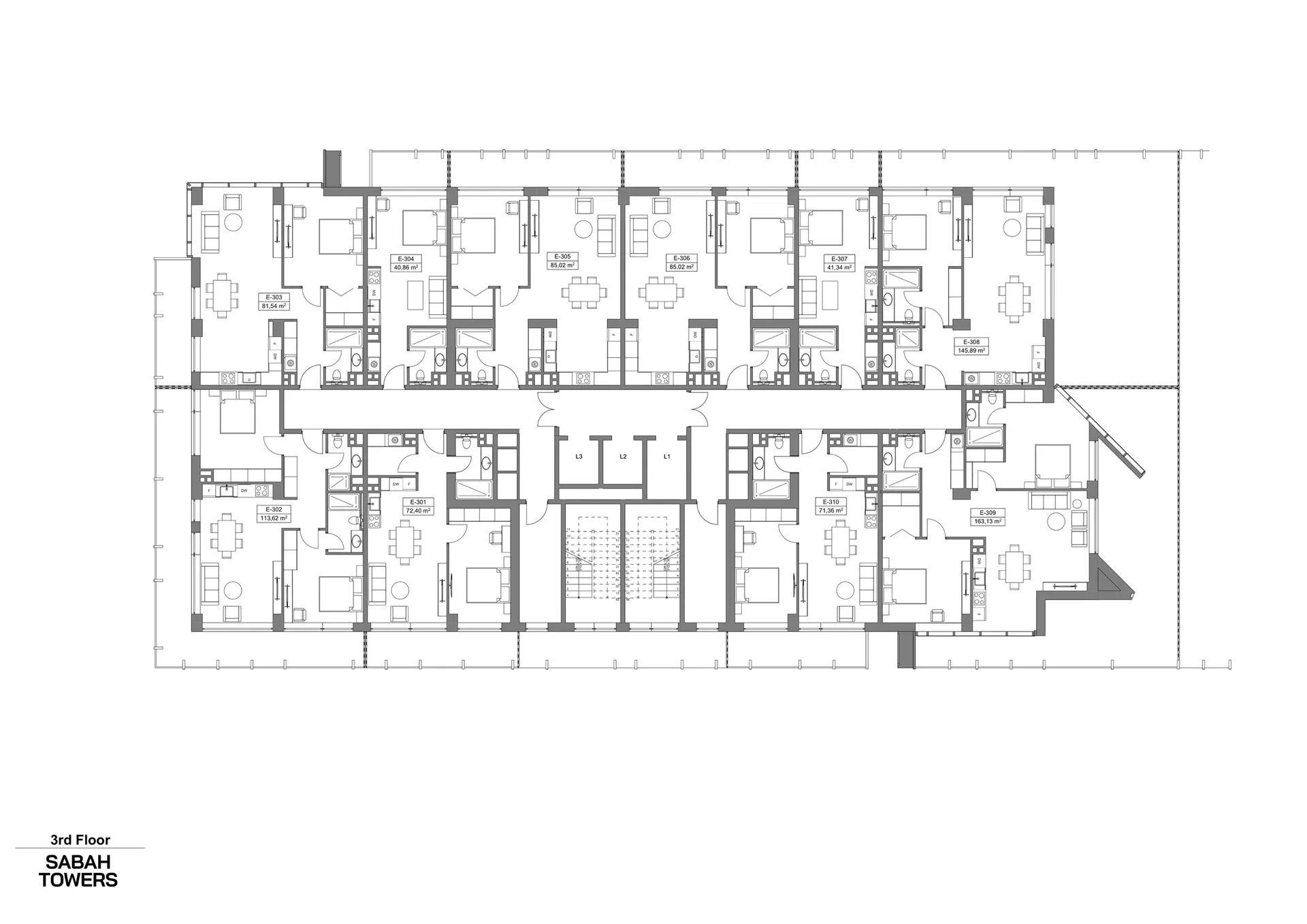 2 yatak odalı daire — Sea Breeze, Bakü, Abşeron — 3/3