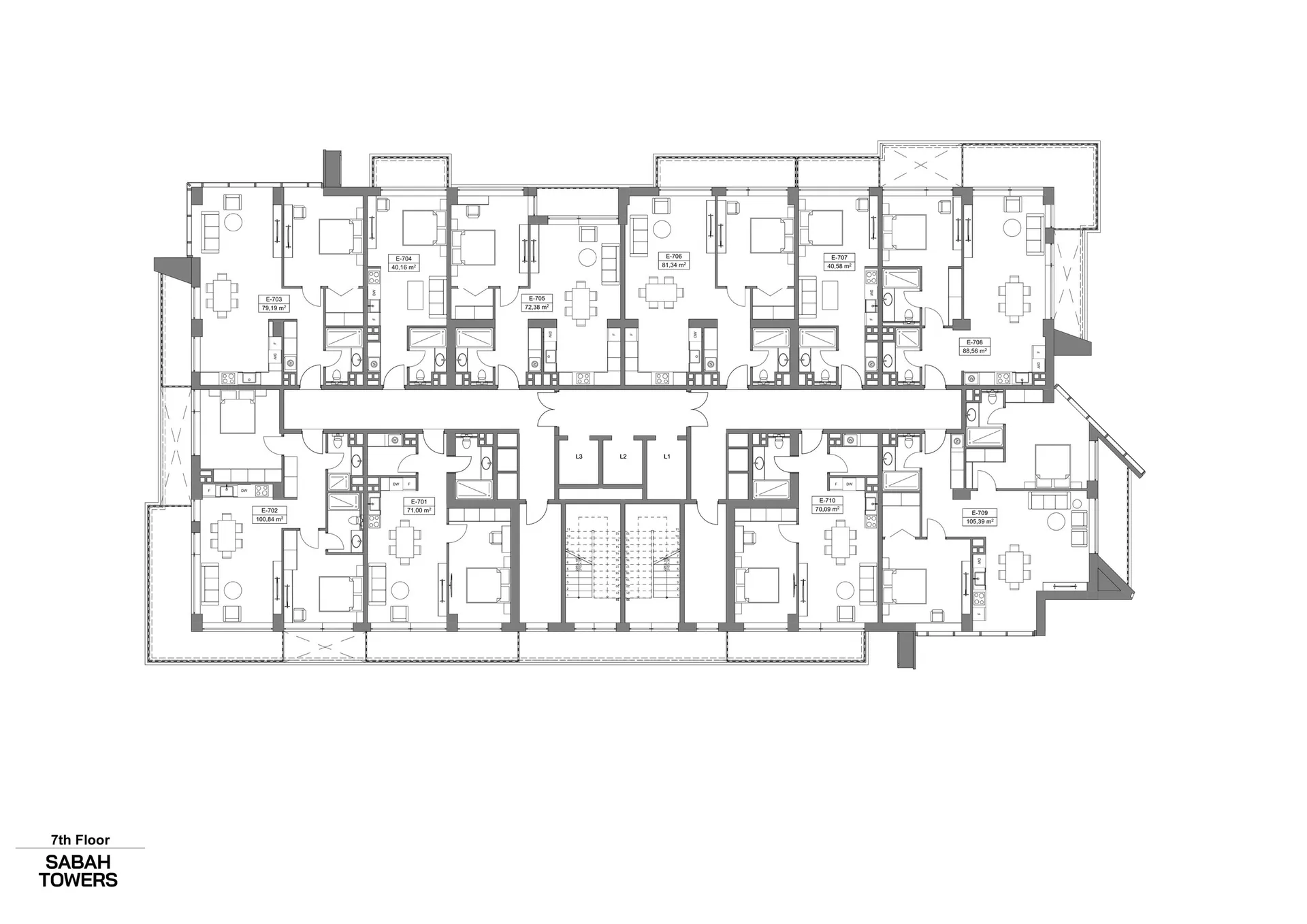 Stüdyo daire — Sea Breeze, Bakü, Abşeron — 3/3