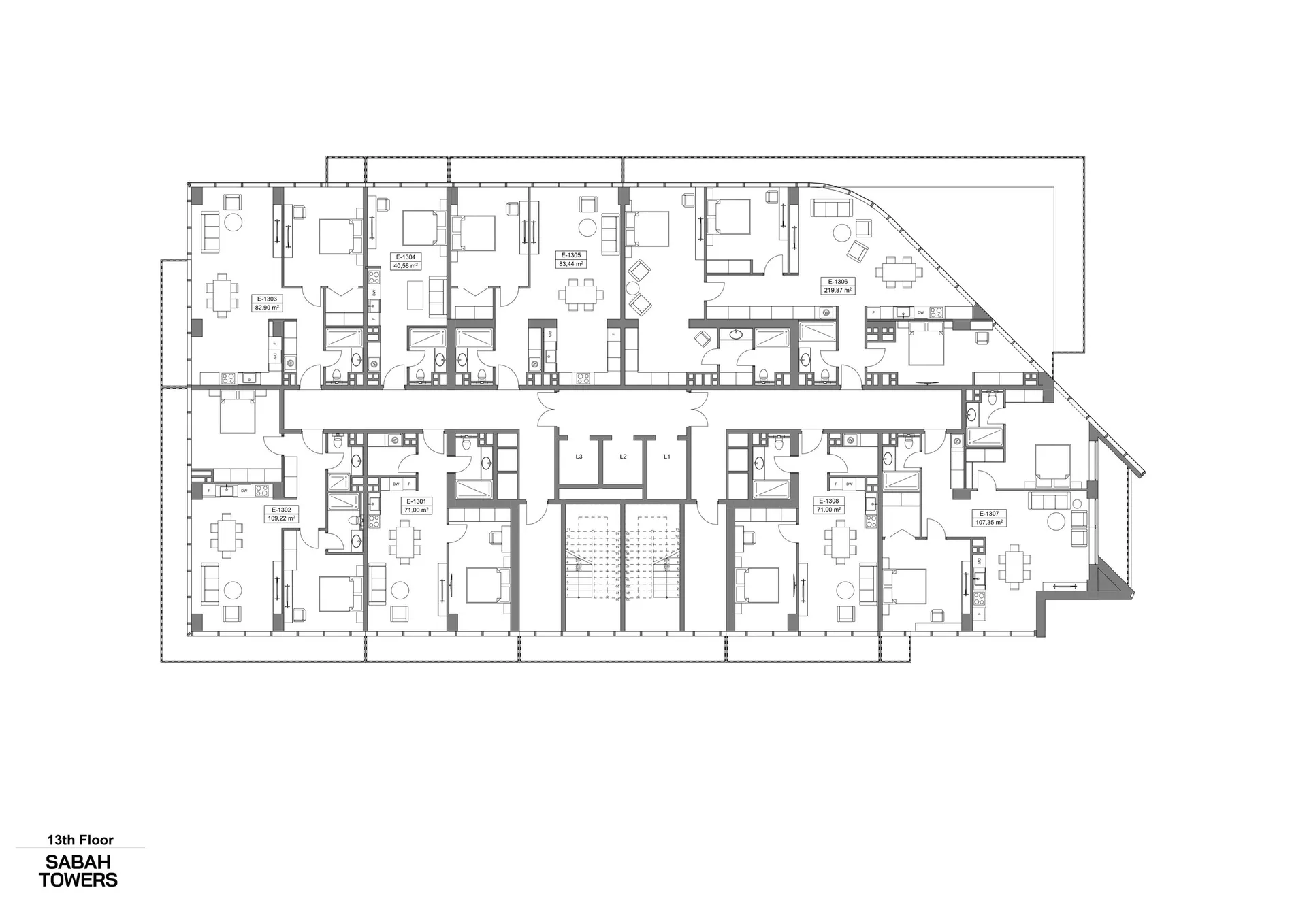 2 yatak odalı daire — Sea Breeze, Bakü, Abşeron — 3/3