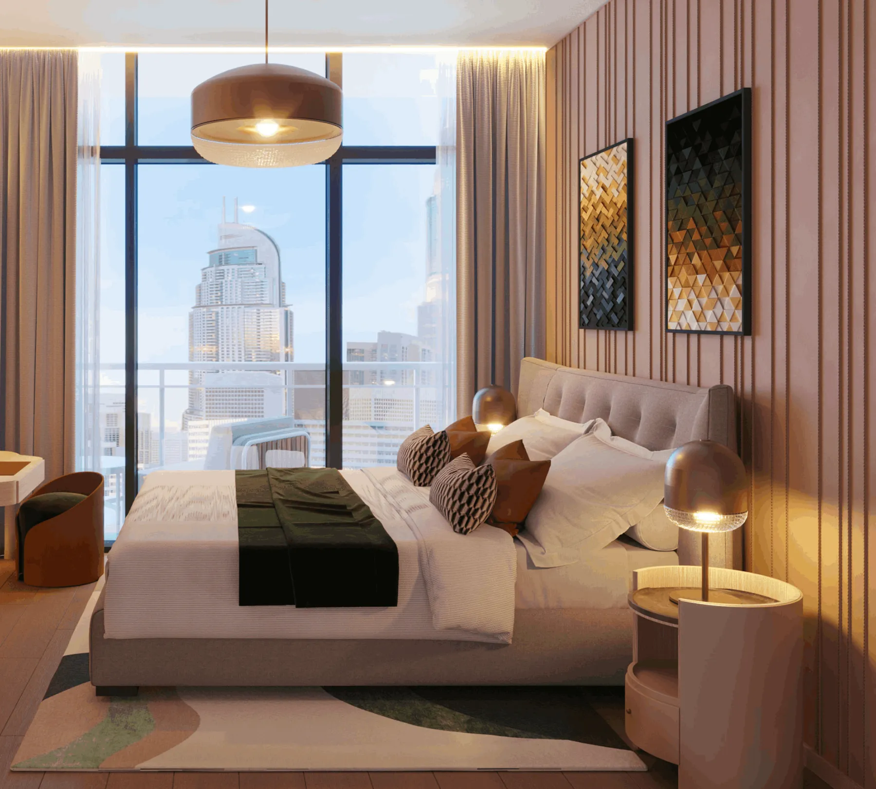 1 yatak odalı daire — Jumeirah Garden City, Dubai — 3/9