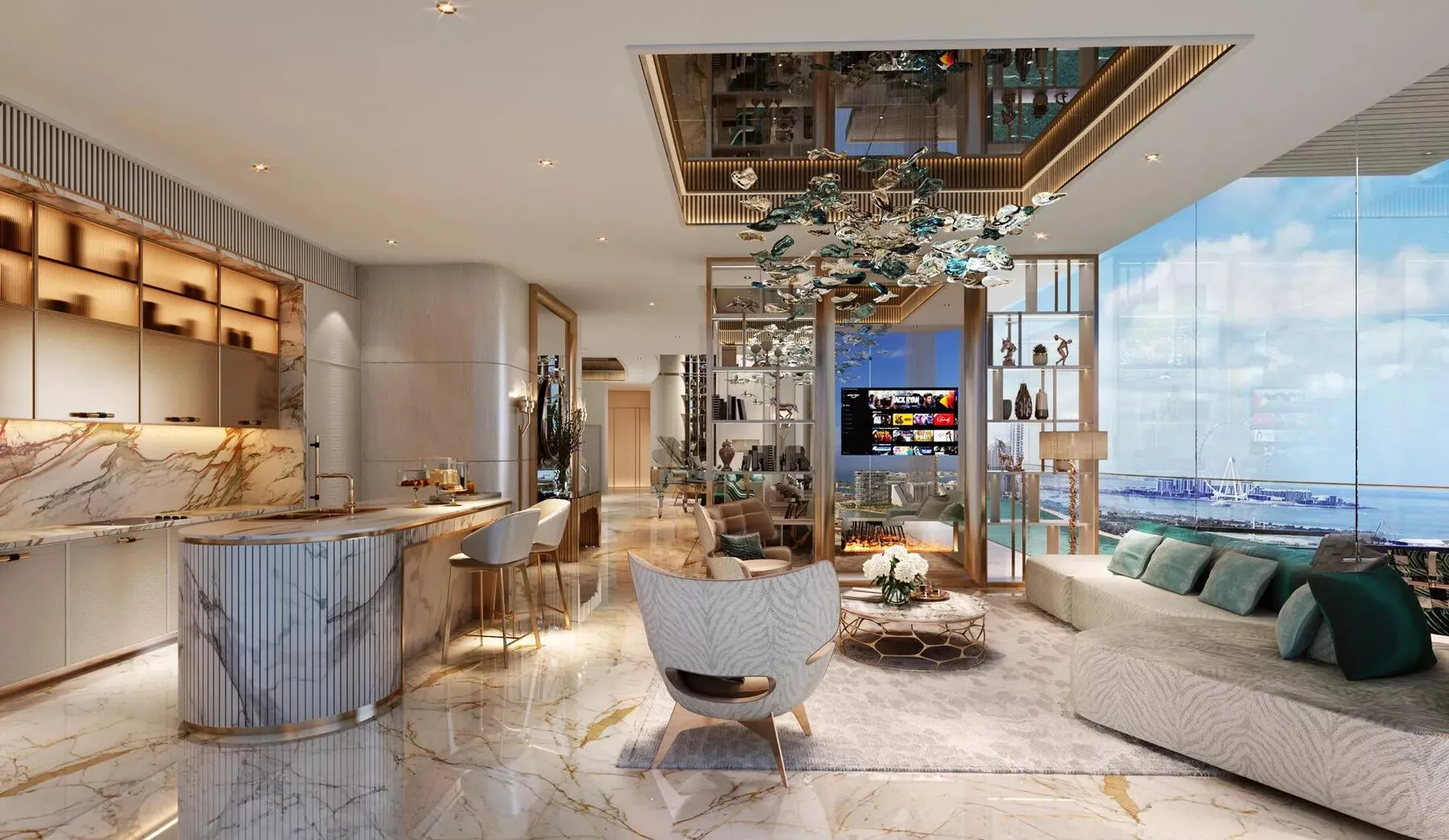 1 yatak odalı daire — Dubai Marina — 3/17