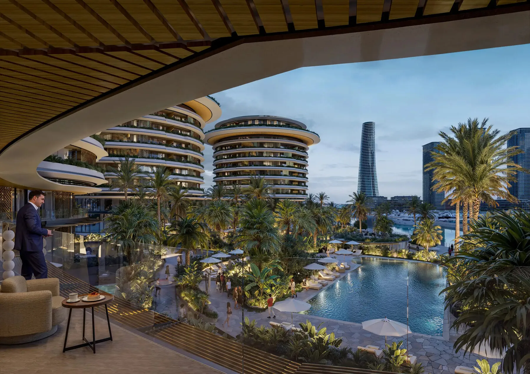 3 yatak odalı daire — Dubai Harbour — 10/20