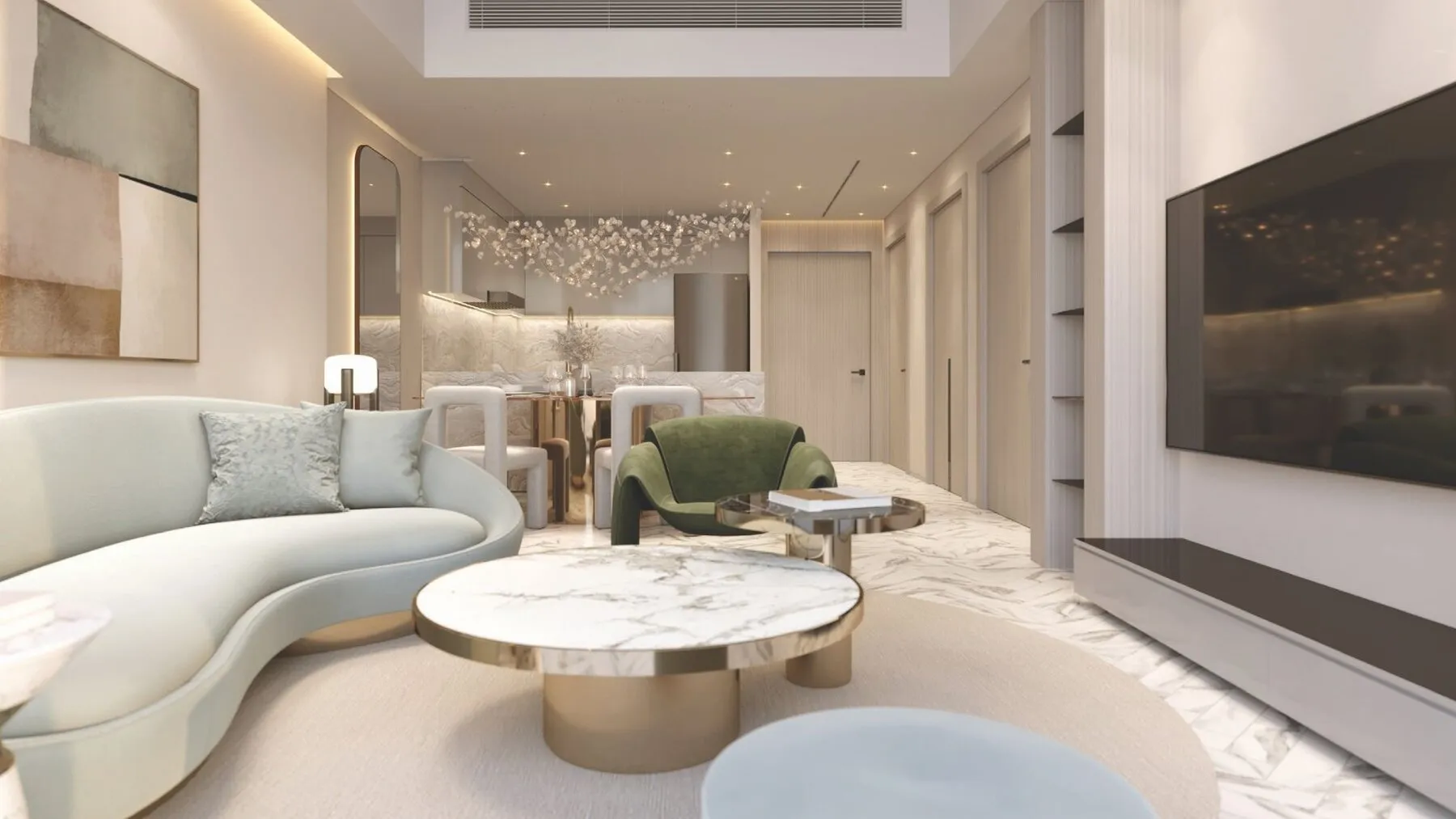 Elegante appartementen in het nieuwe Rode Plein-project in Jumeirah Village Triangle! Appartementen voor wonen, wederverkoop en verhuur (ROI - 10% in $)! Inkomsten uit wederverkoop na sleuteloverdracht bedragen 25-36%! Afbetalingsplan 0%!, 2 slaapkamers,
