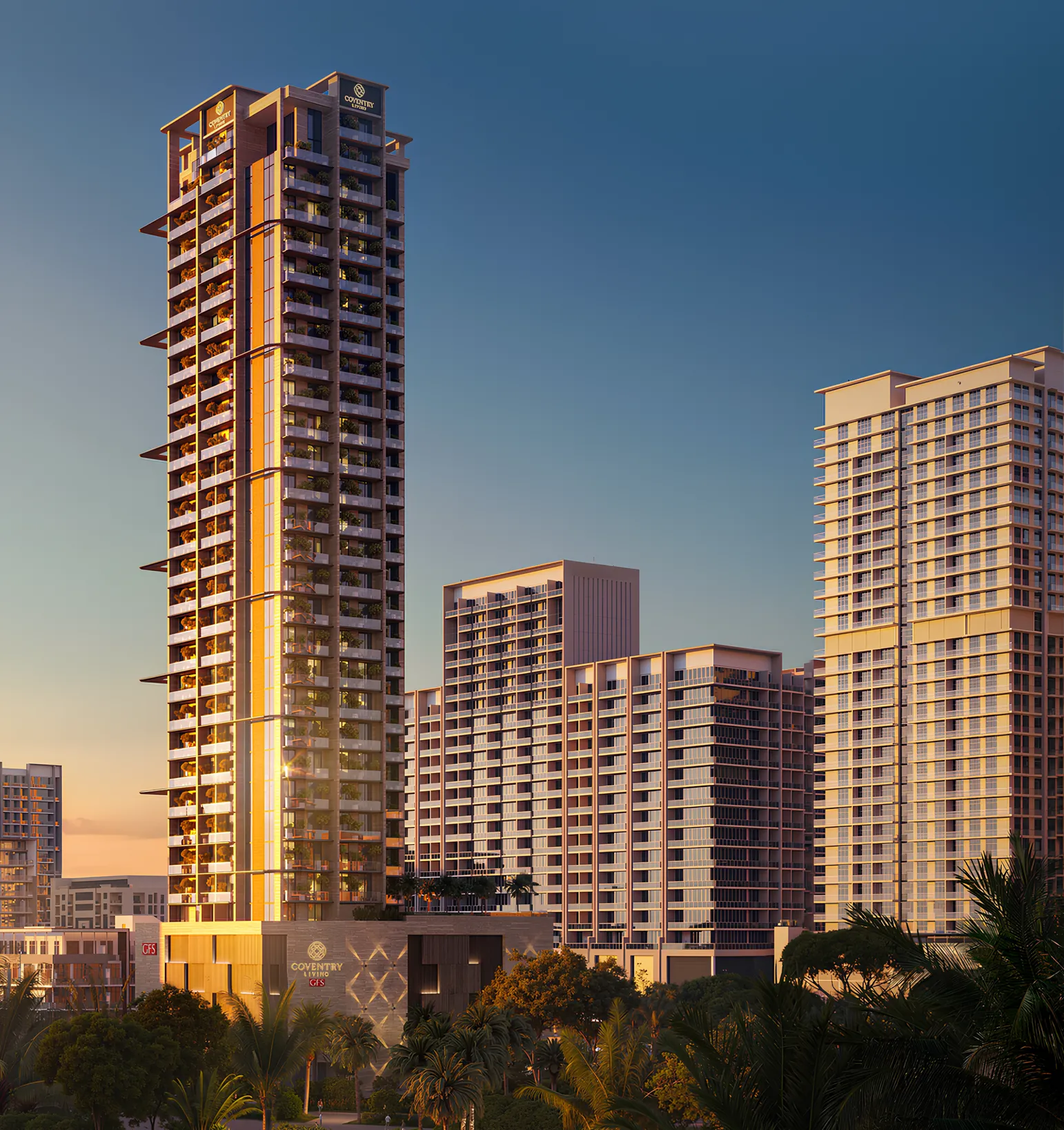 Appartementen in het nieuwe Coventry Living-project in Jumeirah Village Circle (JVC)! JVC, 2 slaapkamers, 159 m²