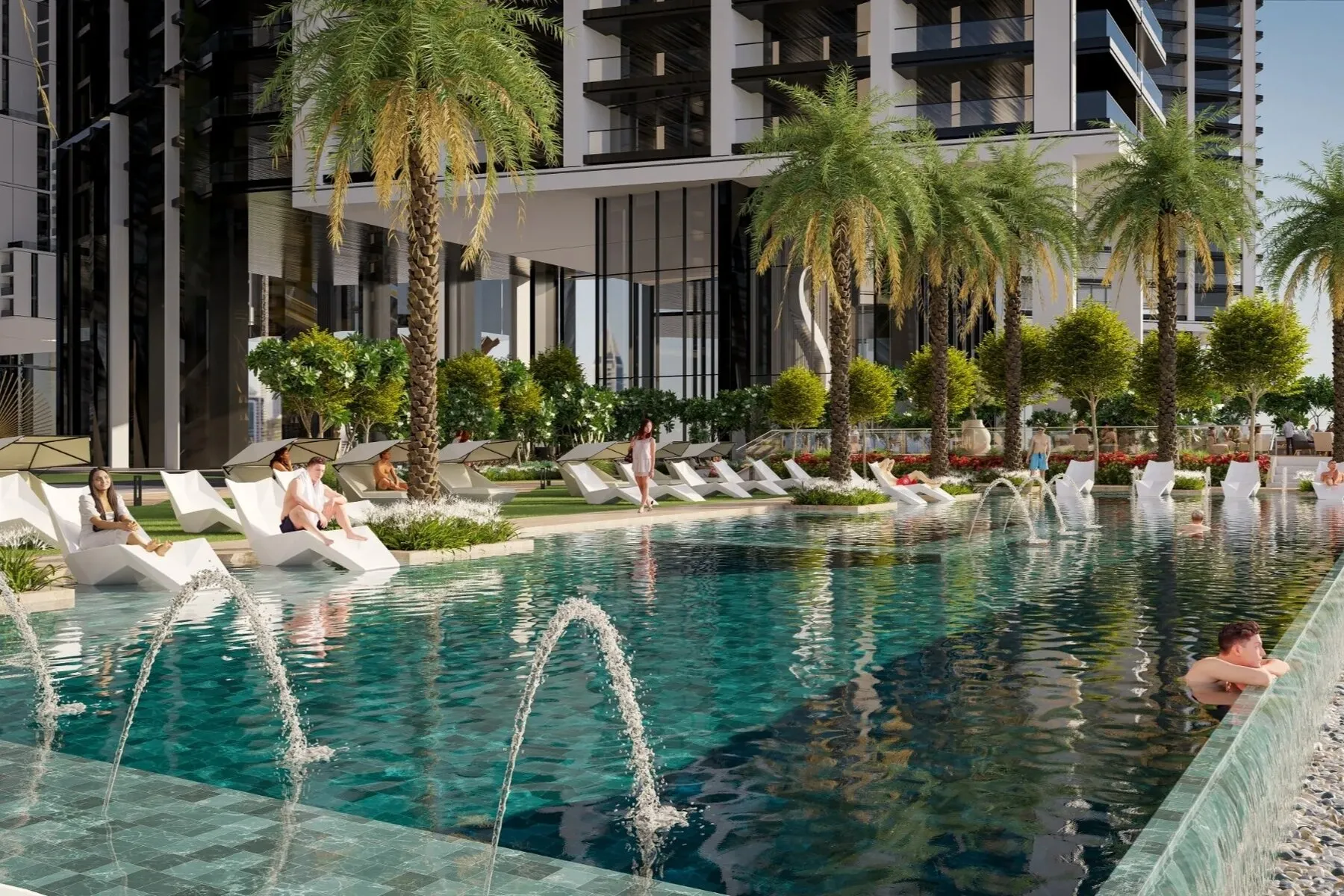 Premium appartement in het Horizon at Sobha Central-project in het hart van Ra, 1 slaapkamers, 53 m²