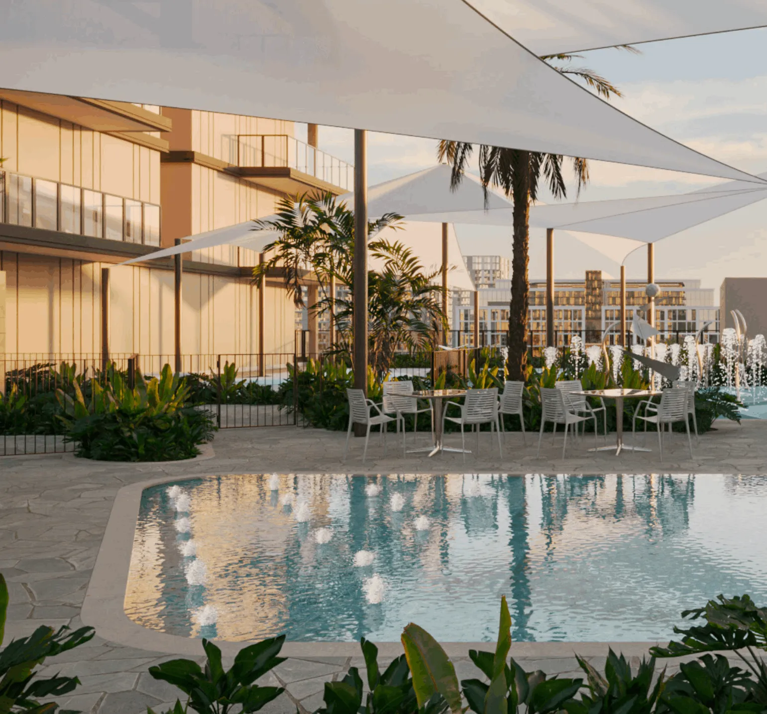Exclusief appartement in het nieuwe wooncomplex DoubleTree by Hilton Residence, 2 slaapkamers, 102 m²
