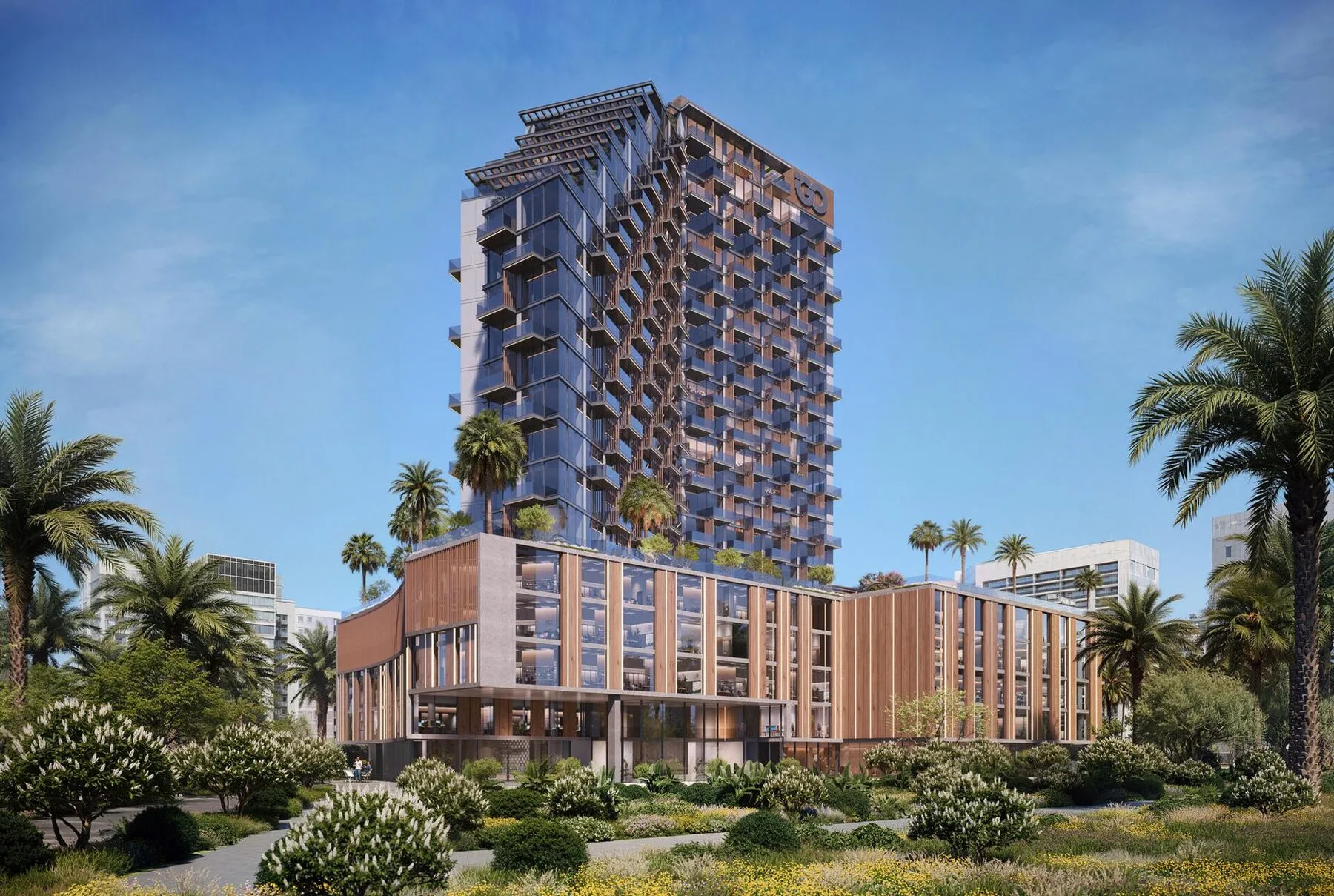 The Winslow van IGO: moderne woning in Meydan Horizon!, 2 slaapkamers, 107 m²