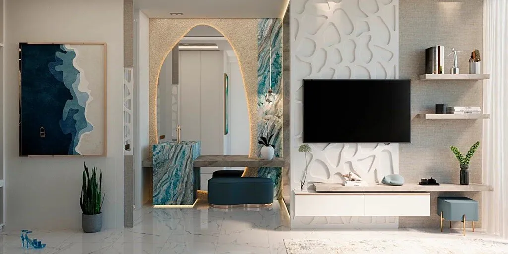 Premium wooncomplex Manta Bay op het eiland Al Marjan in Ras Al Khaimah! Appartementen voor het leven en investeringen! Huurinkomsten - vanaf 6%! Volledig ingerichte appartementen! Renteloze afbetalingen!, 2 slaapkamers, 129 m²