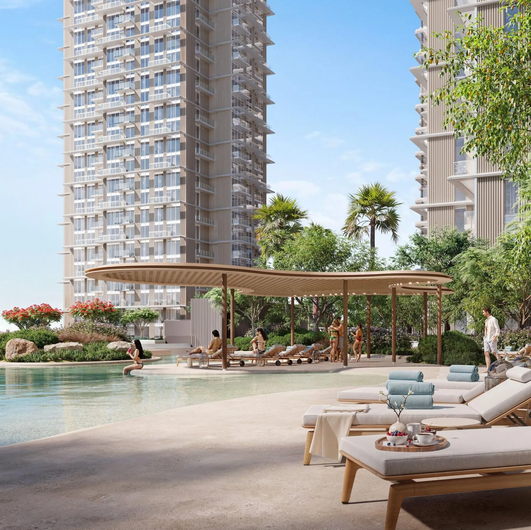 Serenia District East Residences: woning aan het strand op de Jumeirah-eilanden, Dubai!, 2 slaapkamers, 135 m²