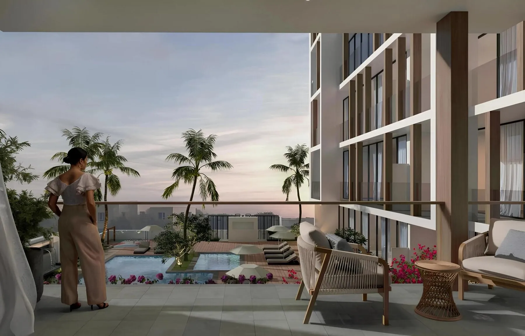 Norah Residence: moderne woning in Jumeirah Village Circle!, 1 slaapkamers, 62 m²