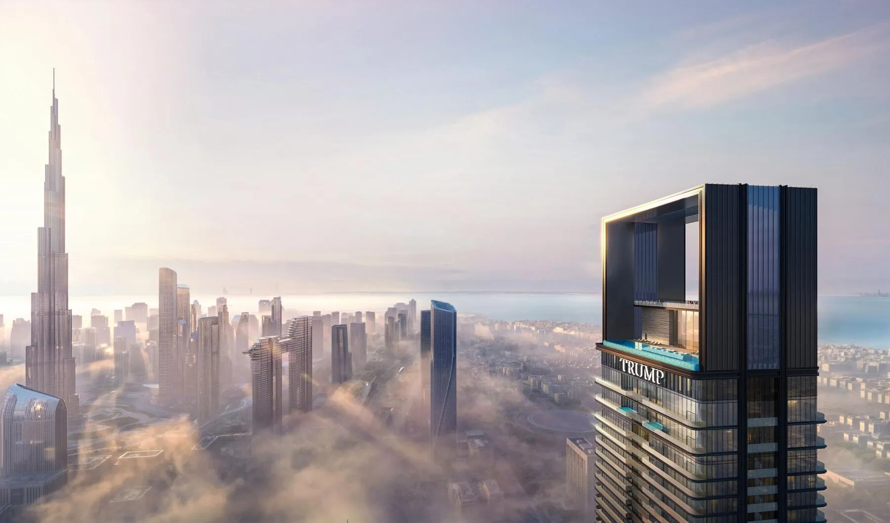 Uniek appartement in het Trump International Hotel & Tower Dubai project in p, 2 slaapkamers, 115 m²