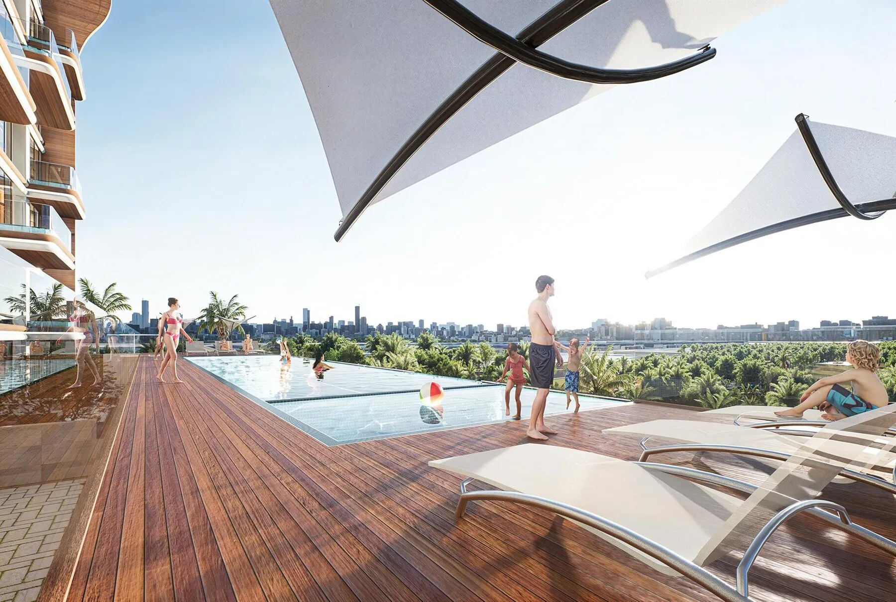 Prachtig wooncomplex Bonds Avenue Residences op de prestigieuze eilanden van Dubai, 3 slaapkamers, 138 m²