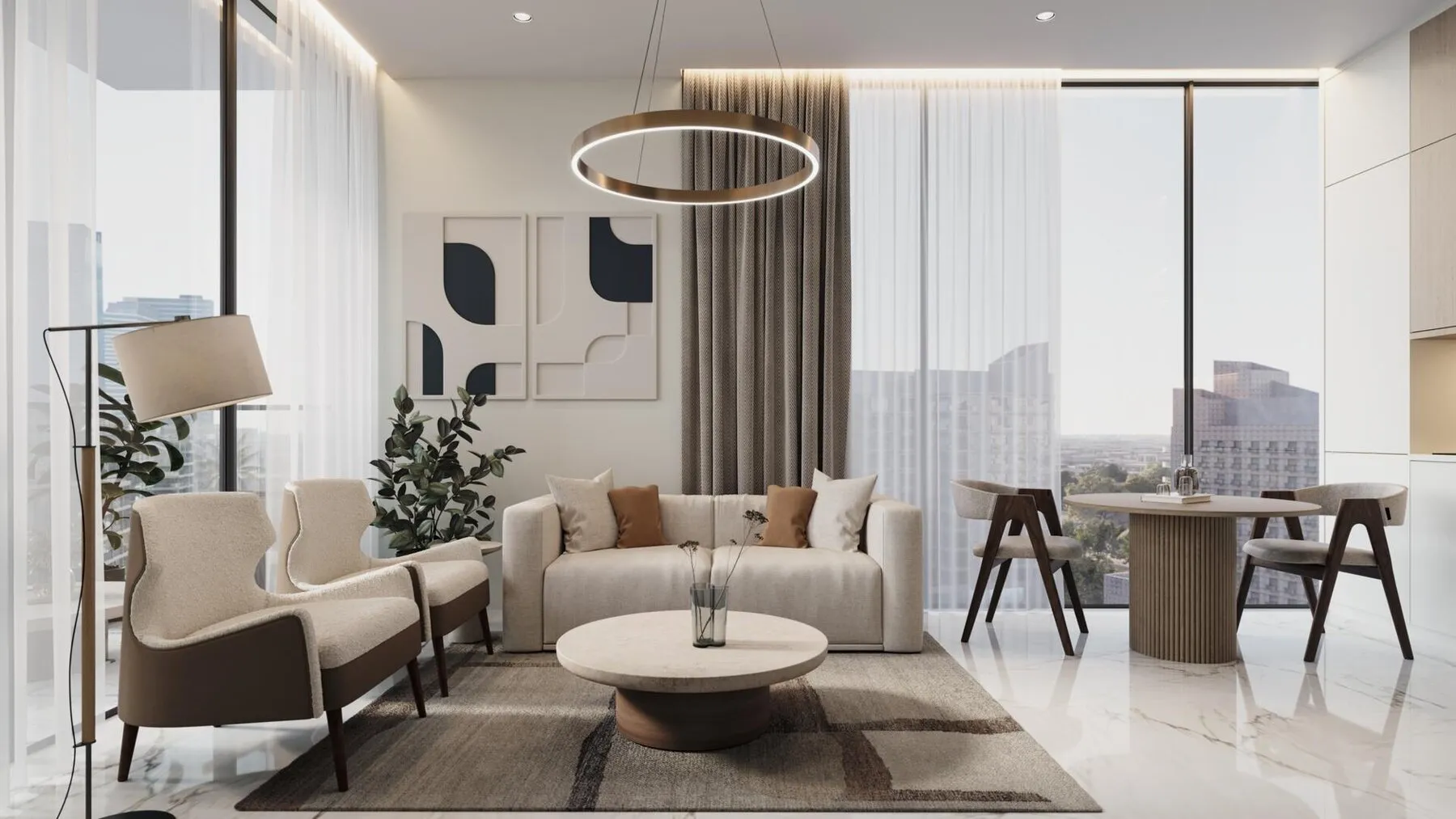 1 yatak odalı daire — Jumeirah Garden City, Dubai — 4/17