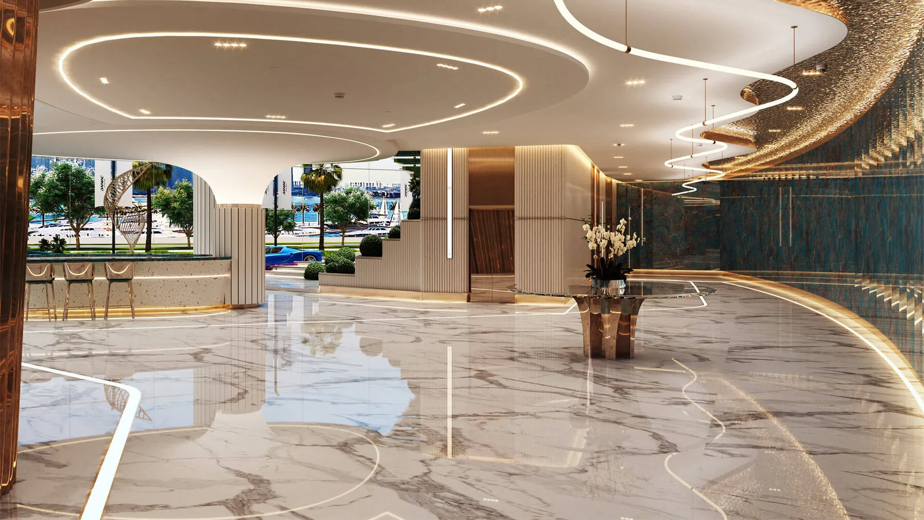 1 yatak odalı daire — Dubai Marina — 6/17