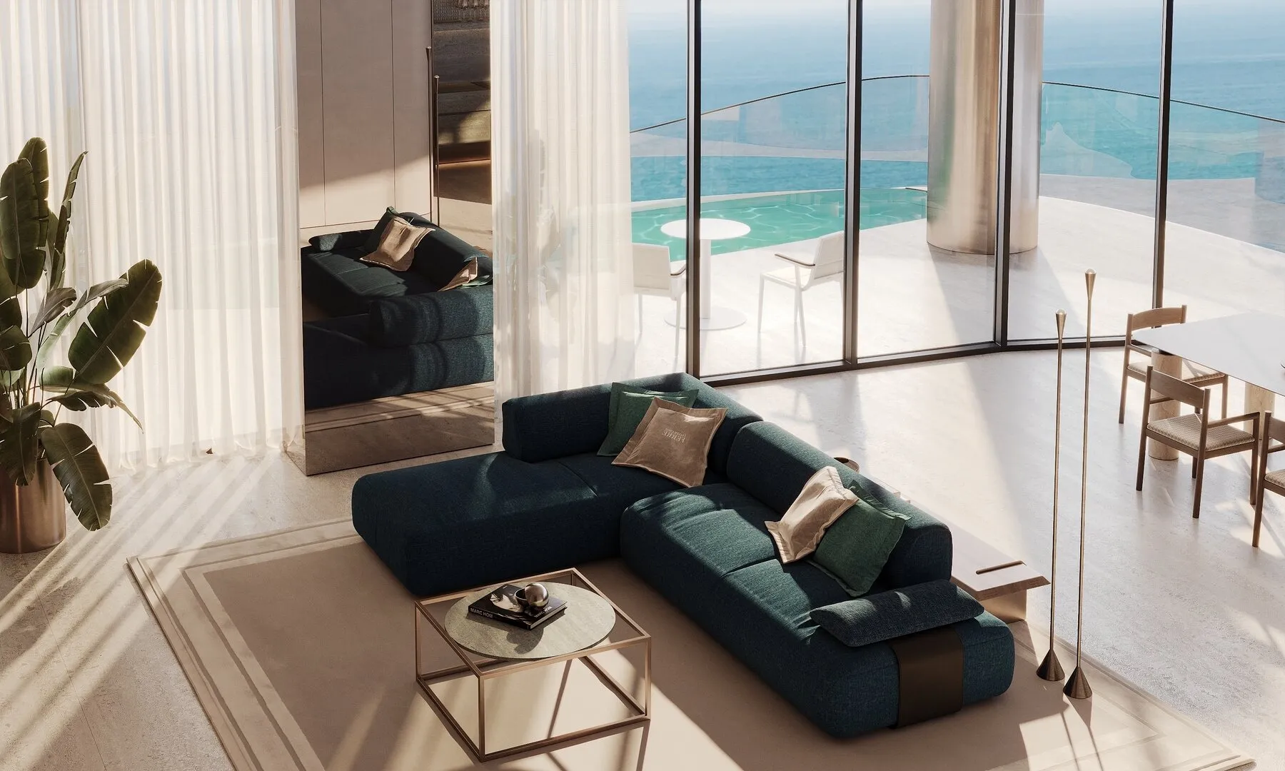 Appartement in het innovatieve project Gianfranco Ferre Residences aan de eerste kust, 2 slaapkamers, 122 m²