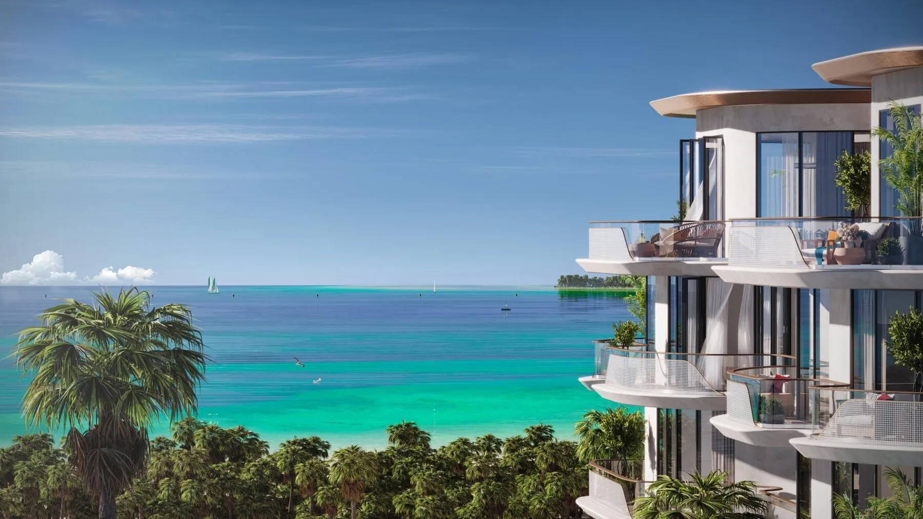 NEXT CORAL: woning aan het water op de Dubai-eilanden!, 1 slaapkamer, 80 m²