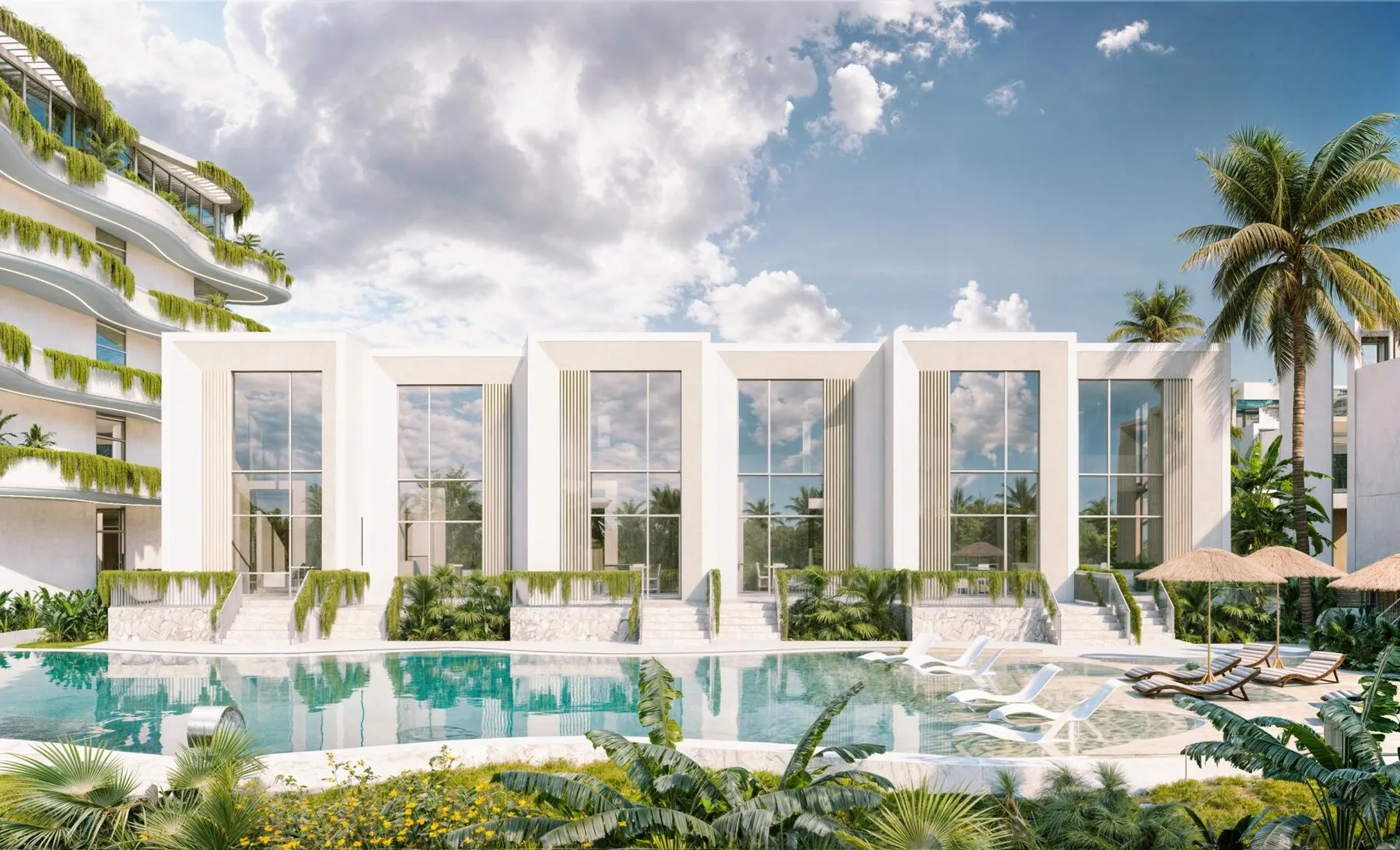 Exclusive complex ANTA OASIS three minutes from the ocean., 1 bedroom, 80 m²
