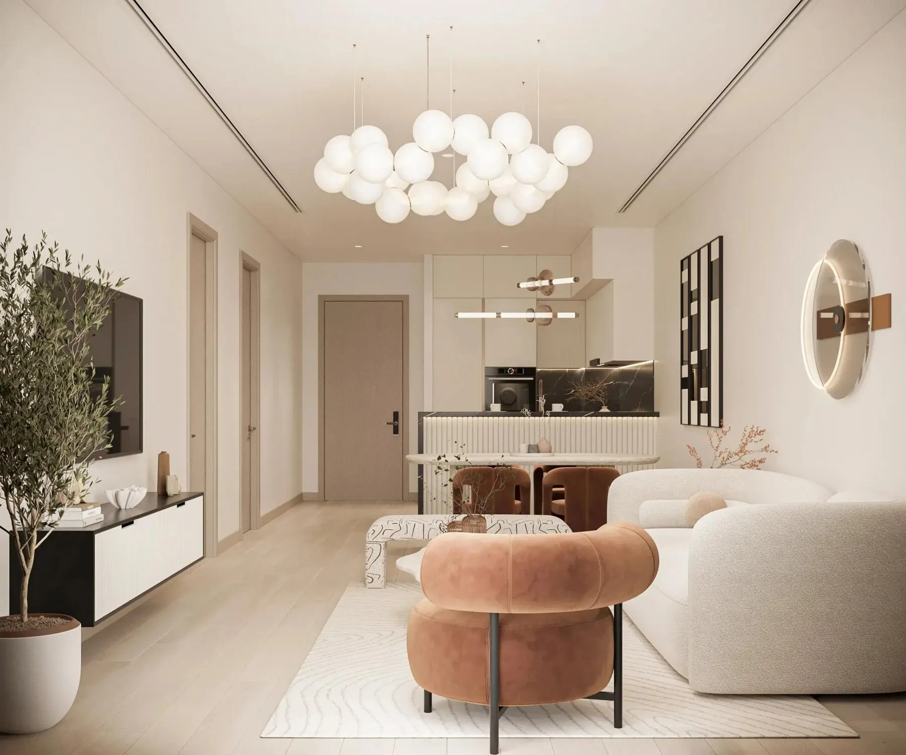 2 yatak odalı daire — Dubai Land — 10/20