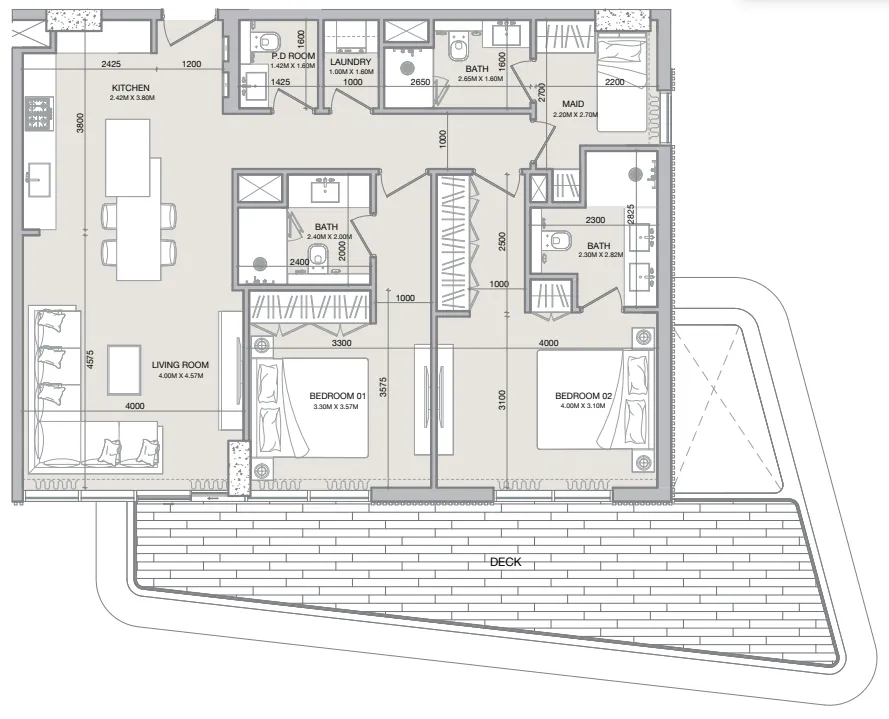 3 yatak odalı daire — Dubai Islands — 10/10