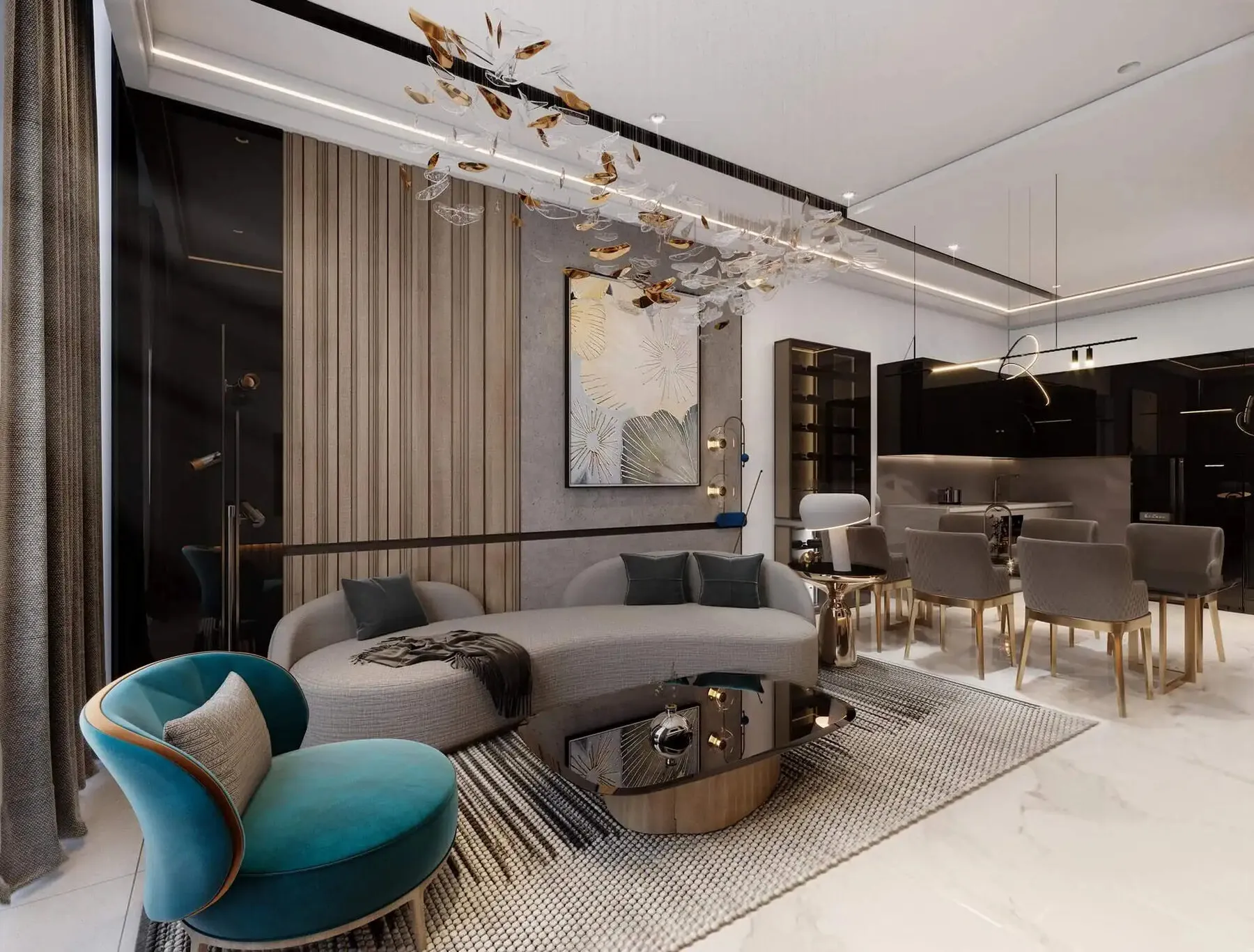 1 yatak odalı daire — Al Barsha South 2, Dubai — 2/8