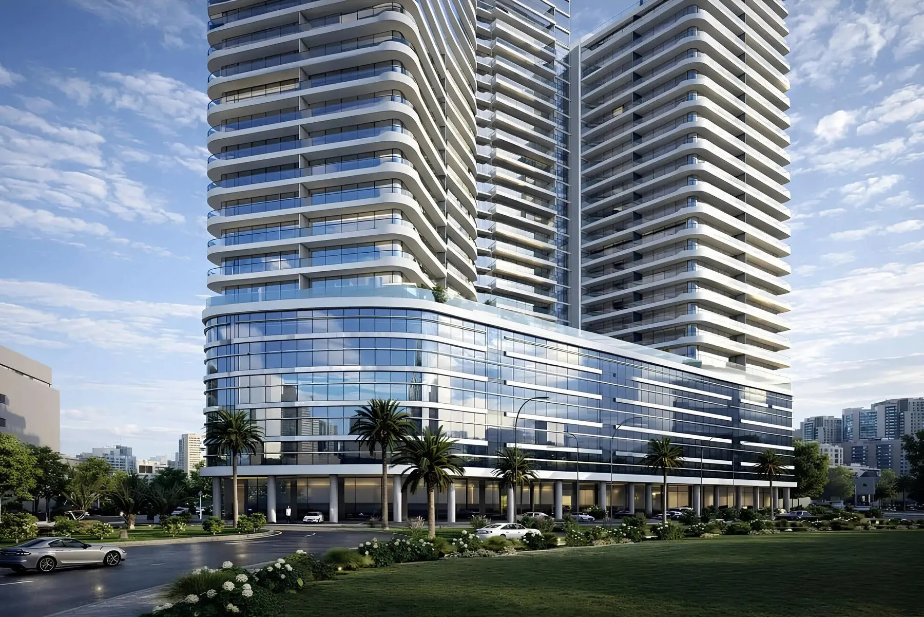 Amwaj Tower: woning aan het strand naast het strand van Ajman!, 2 slaapkamers, 173 m²