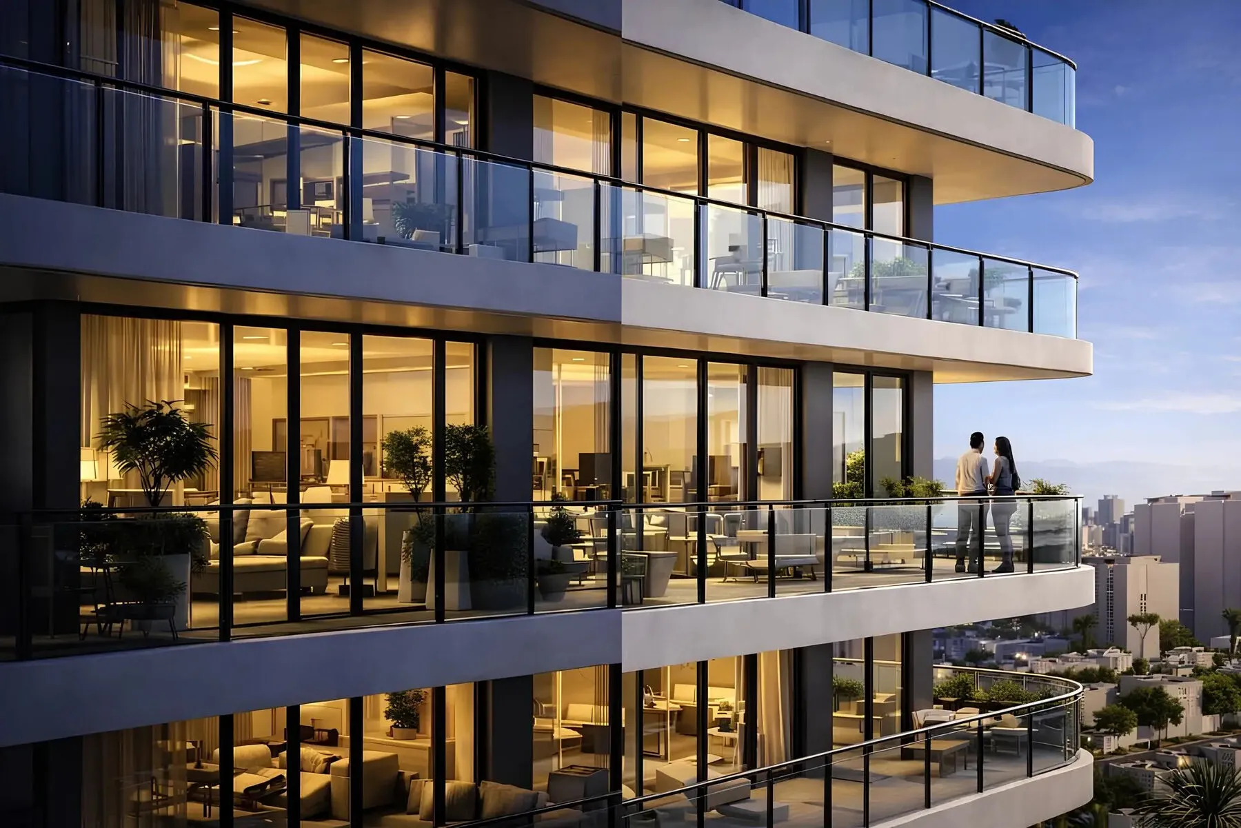 Amwaj Tower: woning aan het strand naast Ajman Beach!, 1 slaapkamer, 109 m²