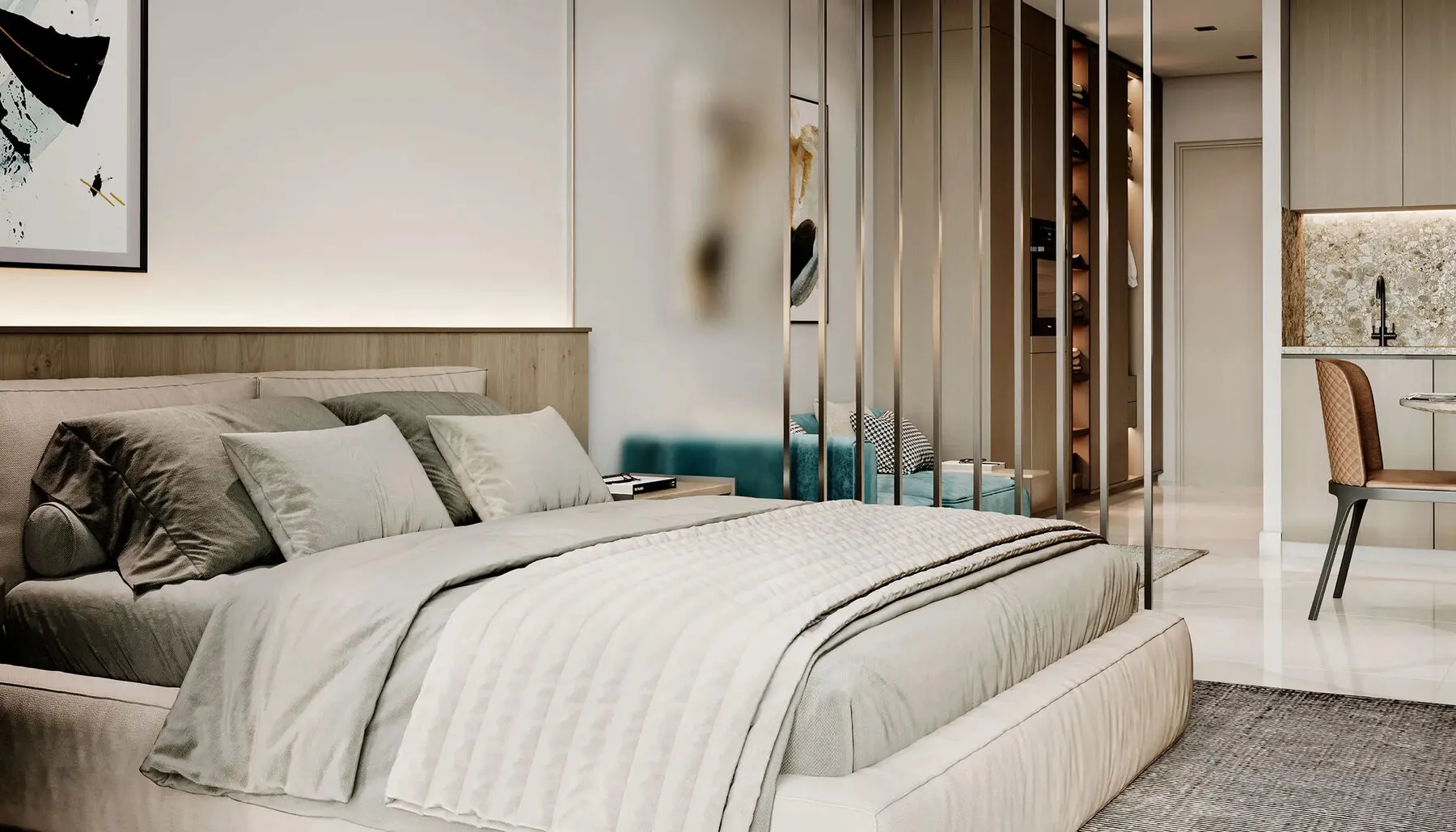 1 yatak odalı daire — Dubai Marina — 6/17