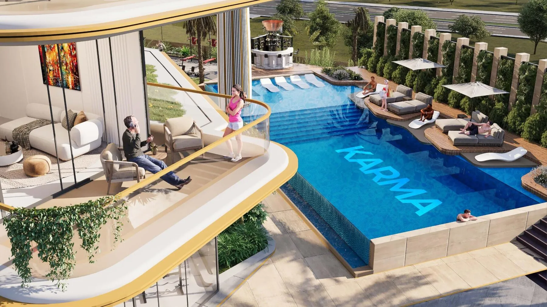 1 yatak odalı daire — Dubai Sports City — 12/15