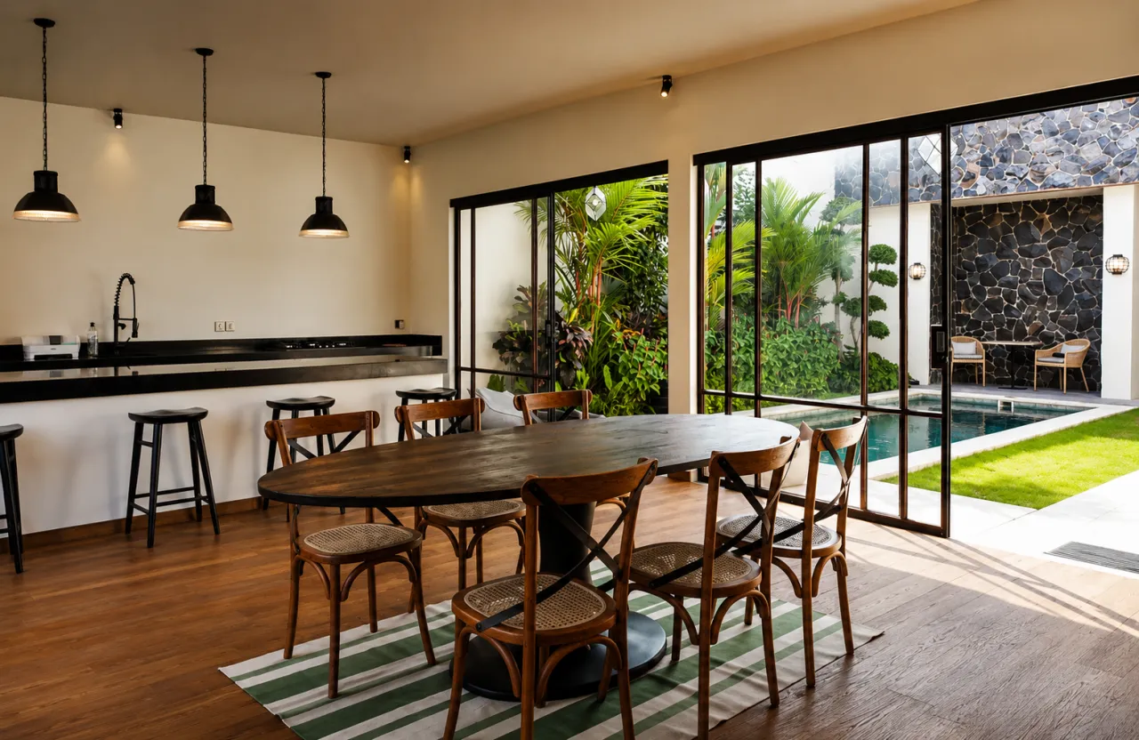 Finished villa in Kerobokan, 3 bedrooms, 170 m²