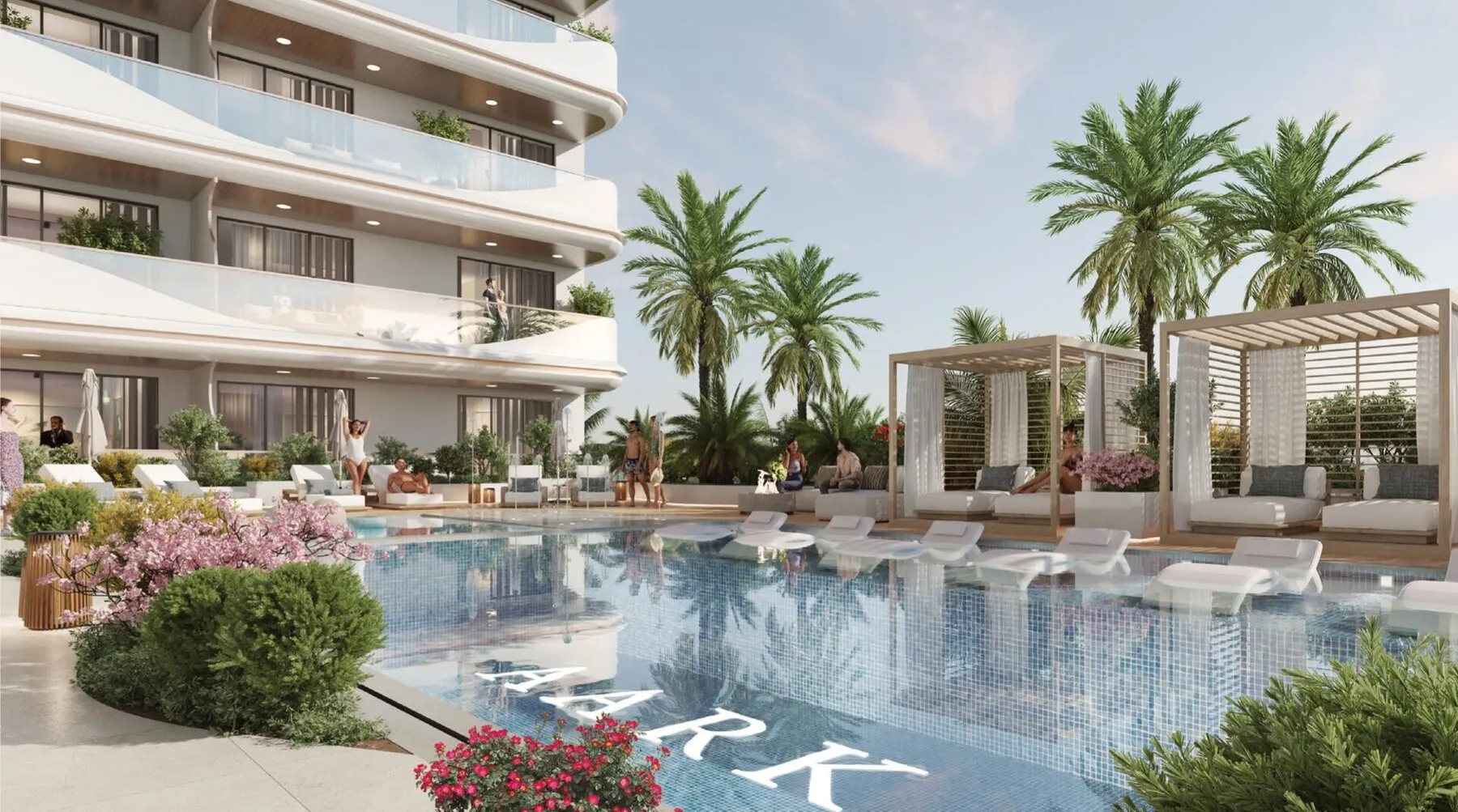 Appartement in een modern wooncomplex Aark Terraces in Wadi Al Safa 5!, 1 slaapkamers, 70 m²