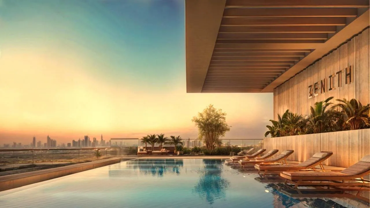 Zenith Residences: moderne woningen met ontwikkelde infrastructuur in Al Warsan 4, studio, 62 m²