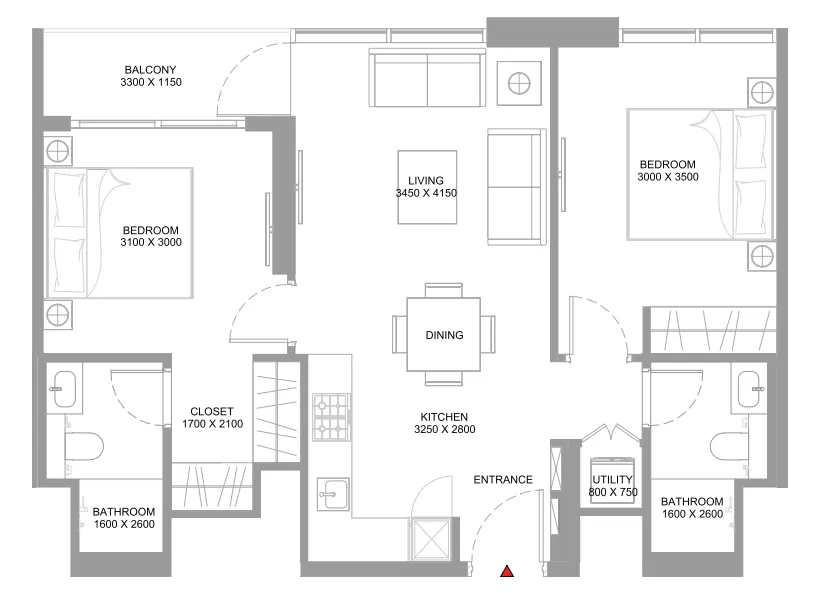 2 yatak odalı daire — Umm Al Quwain — 8/8