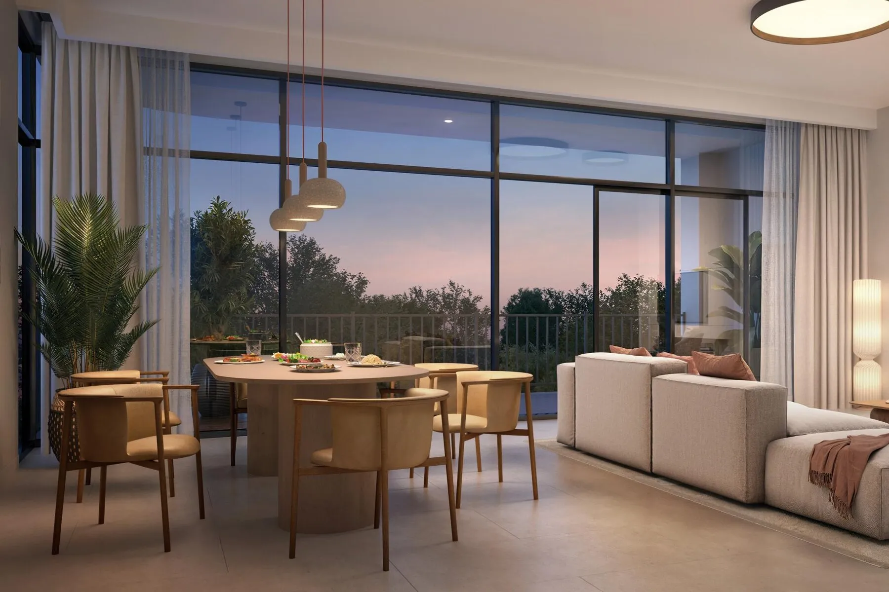 Appartementen in het wooncomplex Ghaf Woods Capria in de stad Arabië! Meerdere, 3 slaapkamers, 193 m²