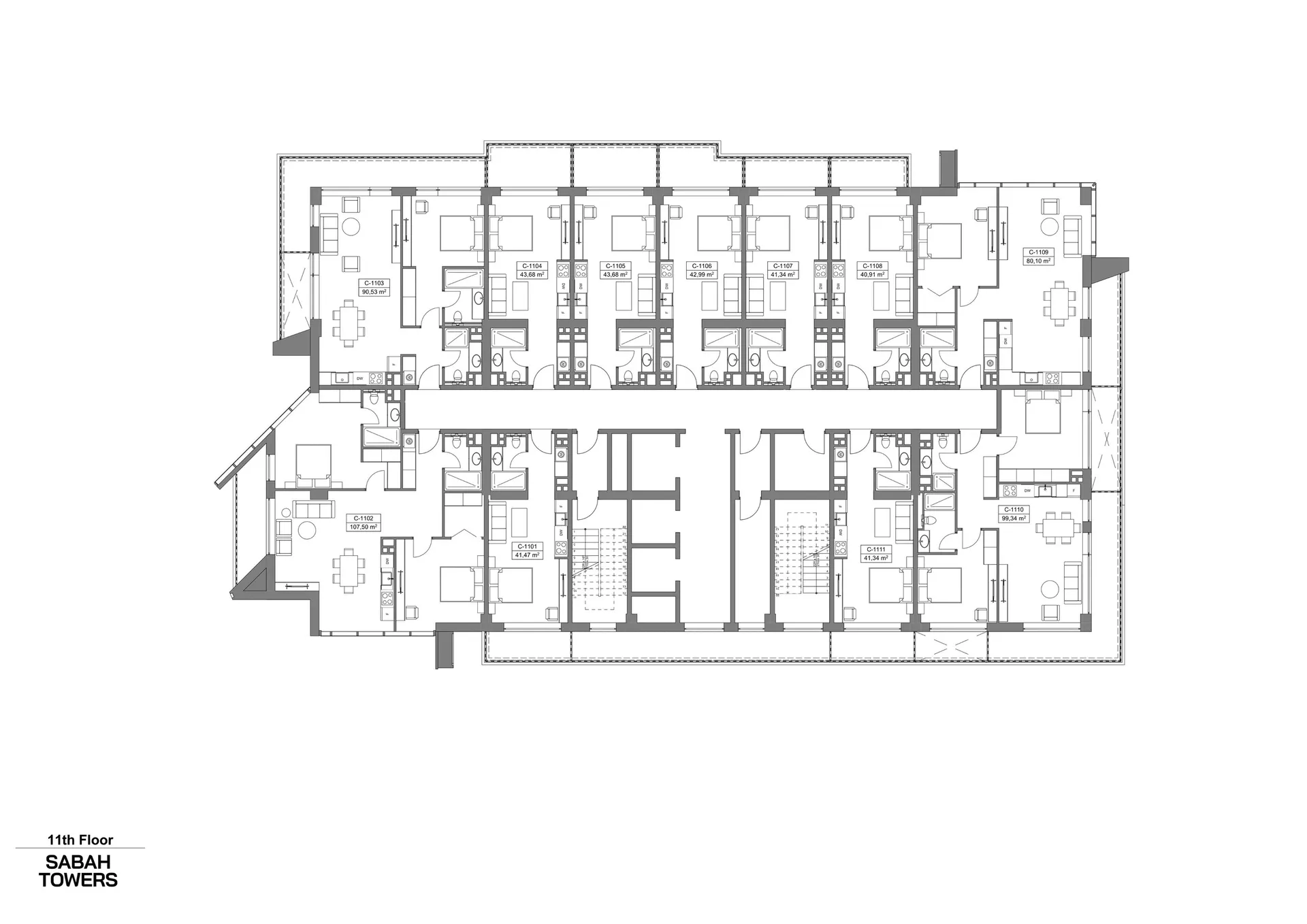 Stüdyo daire — Sea Breeze, Bakü, Abşeron — 3/3