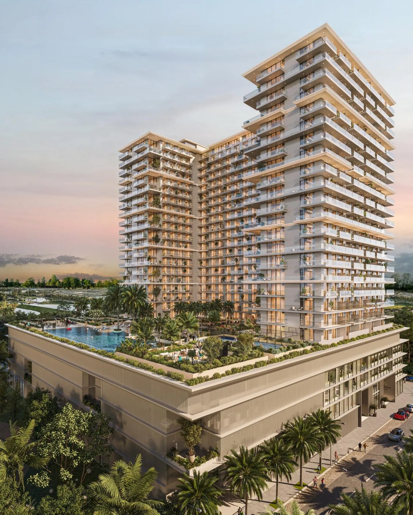 Mooi appartement in het wooncomplex Sol Levante in Jumeirah Village T, 2 slaapkamers, 119 m²